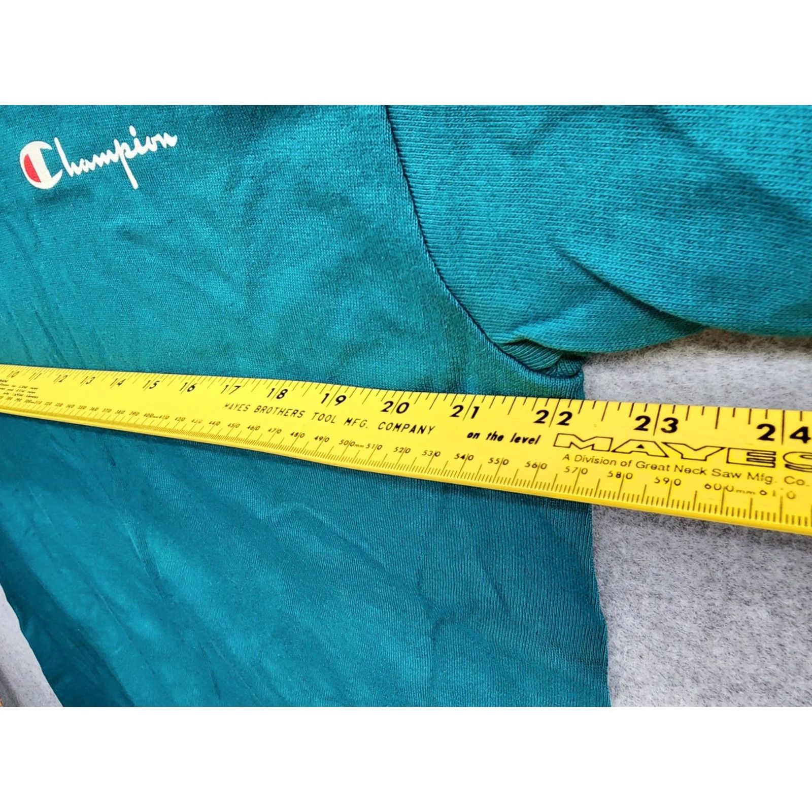 Champion VINTAGE Champion T-Shirt Men XL Sea Green 90s Single Stitch Blank Tee USA Blank Logo Crew Neck Short Sleeve Shirts Size US XL / EU 56 / 4 - 7 Thumbnail