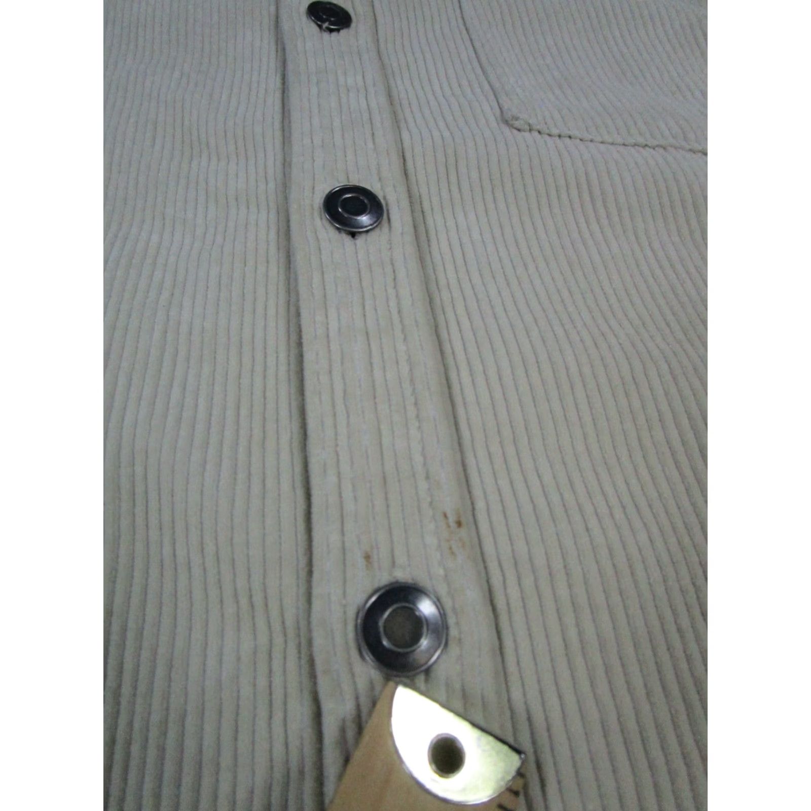 Zara Zara Shirt Mens XL Beige Cotton Corduroy Button-Up Button-Down Collared Long Sleeve Size US XL / EU 56 / 4 - 5 Thumbnail