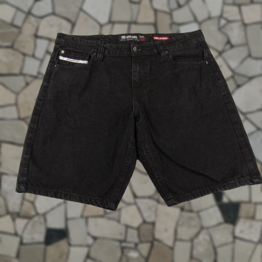 Ecko Unltd. VINTAGE Ecko Unltd Jeans Shorts Mens 36 Black Denim Rhino Logo Relaxed Fit Hip Hop Y2K Size US 38 / EU 54 - 1 Thumbnail