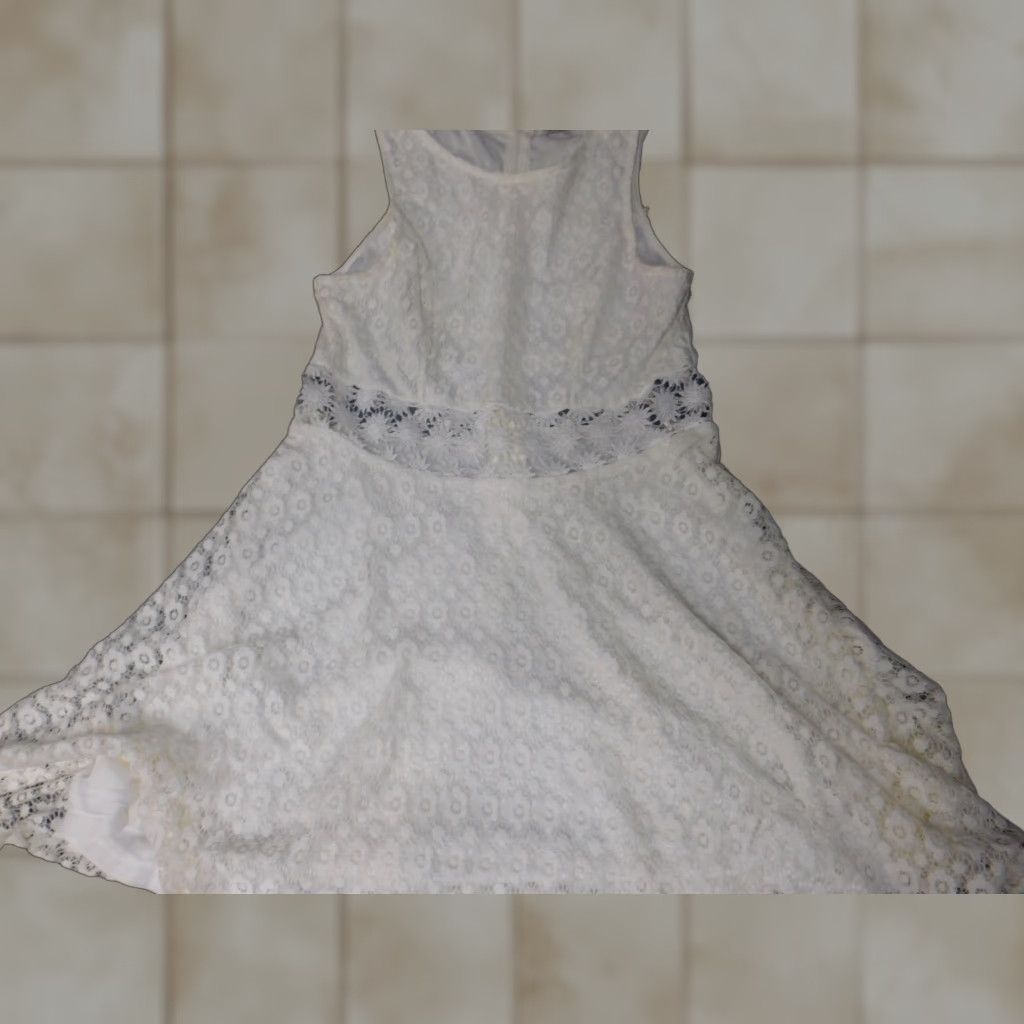 Vintage Iris Womens Dress L beige A-line Knit Size L / US 10 / IT 46 - 1 Thumbnail