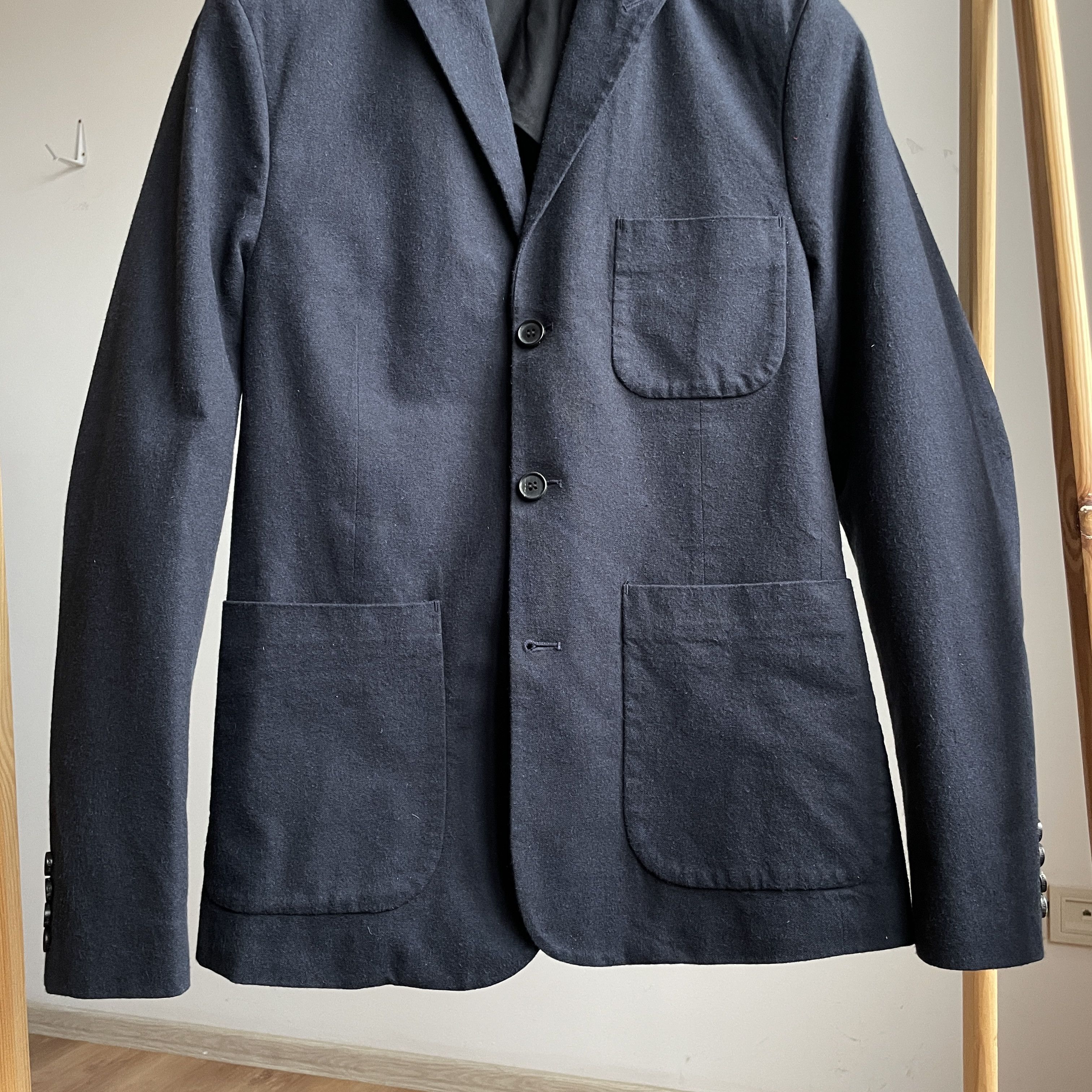 Allsaints Allsaints Cotton Blend Unlined Moleskin Masa Blazer Size 34R - 6 Thumbnail