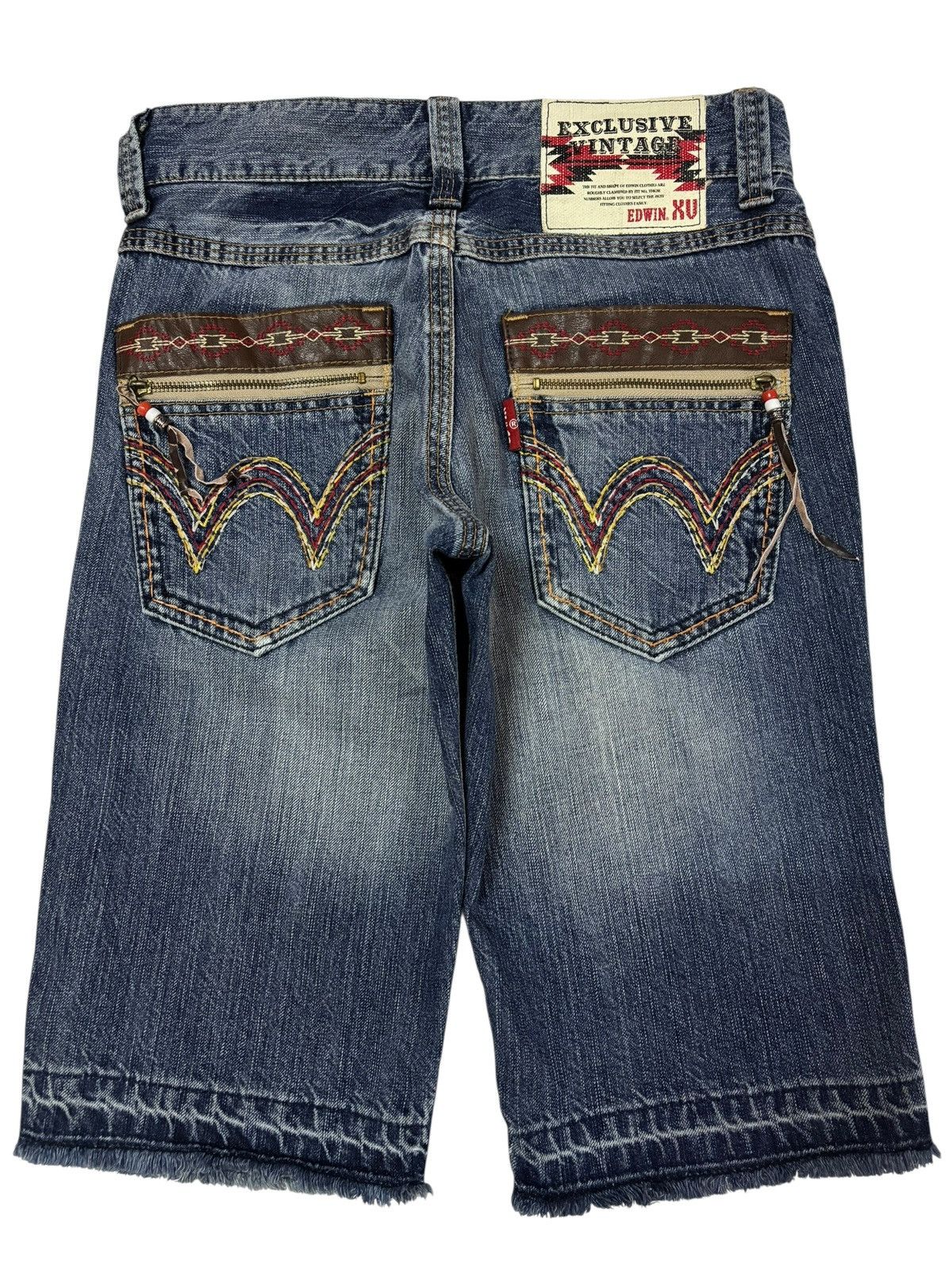 Edwin Vtg Edwin XV Faded Short Jeans Size US 31 - 1 Thumbnail