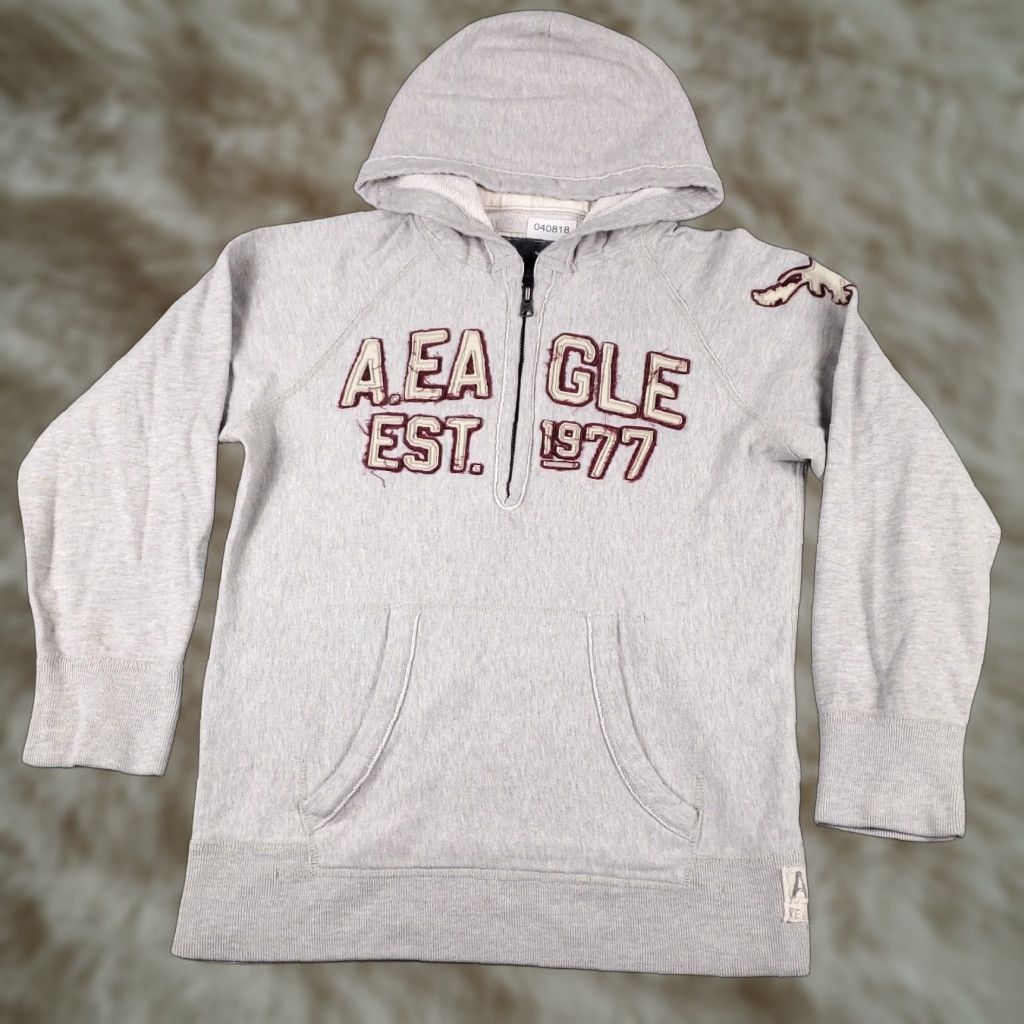 American Eagle Outfitters American Eagle Hoodie Mens Large Gray Casual Pullover Sweatshirt Size US L / EU 52-54 / 3 - 1 Thumbnail