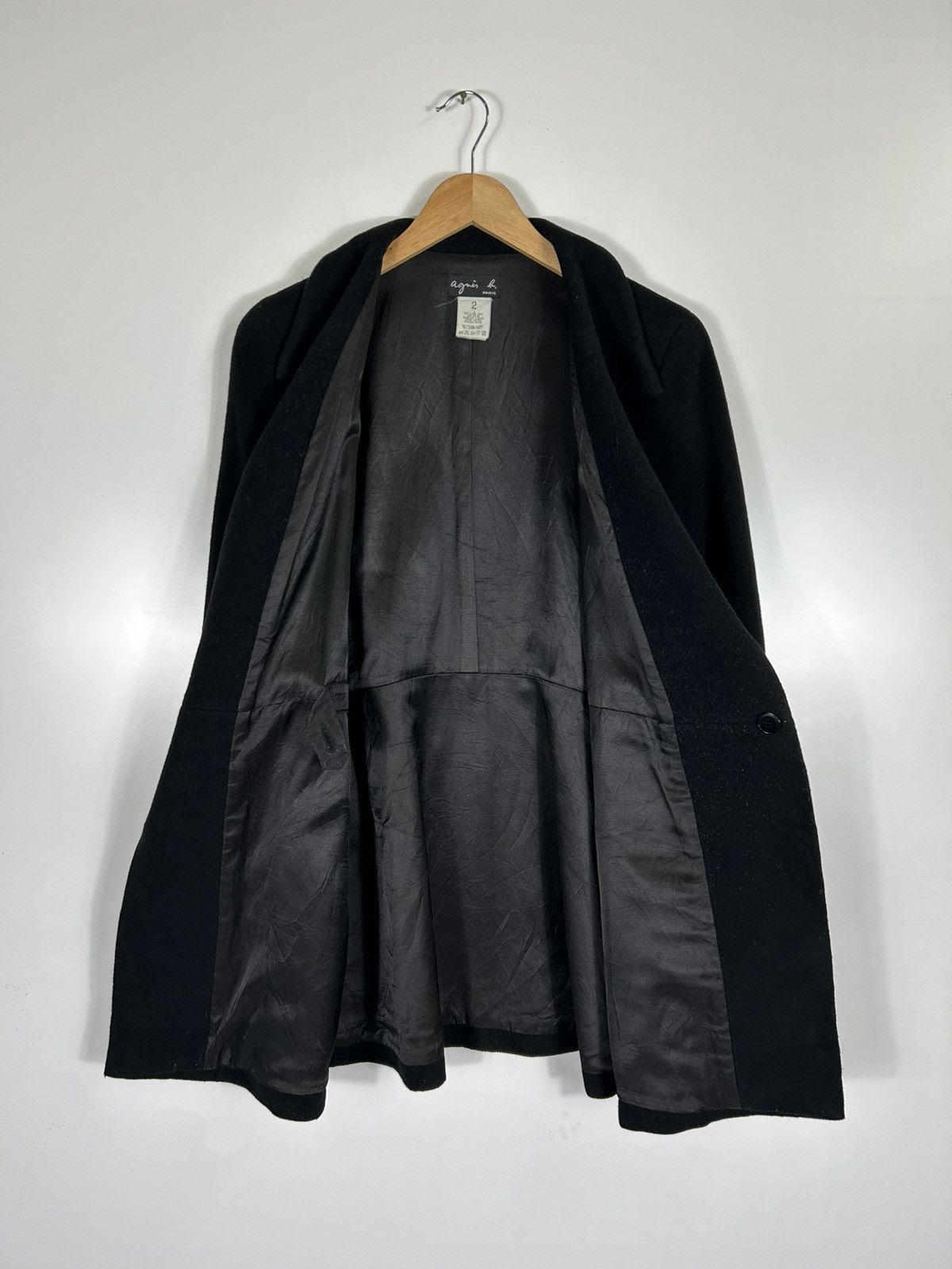 agnes b. ⚡️Vintage Agnes b. Wool Button Coat Jacket Size XS / US 0-2 / IT 36-38 - 9 Thumbnail
