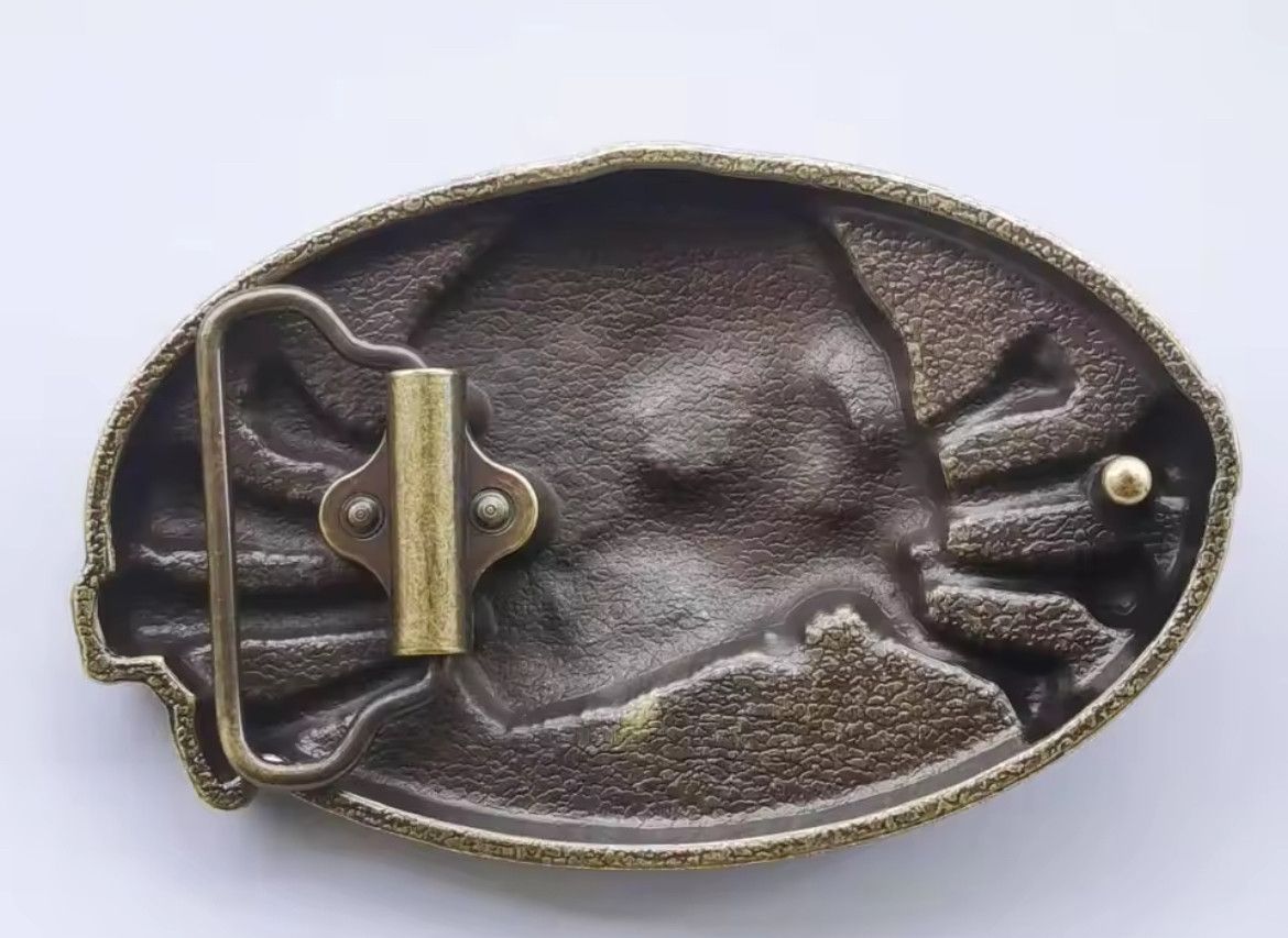 Japanese Brand × Vintage 3D Skull With Bone Belt Buckle ( no belt ) Size ONE SIZE - 3 Thumbnail