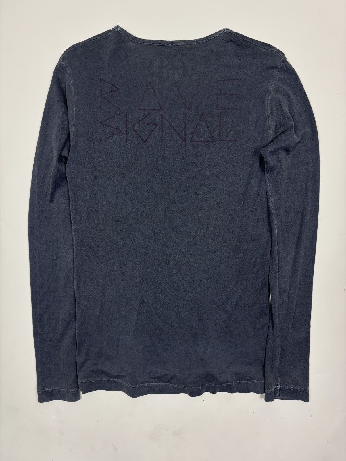 Raf Simons Raf Simons AW2004 “Waves” Rave Signal Blue Long Sleeve Size US S / EU 44-46 / 1 - 3 Thumbnail