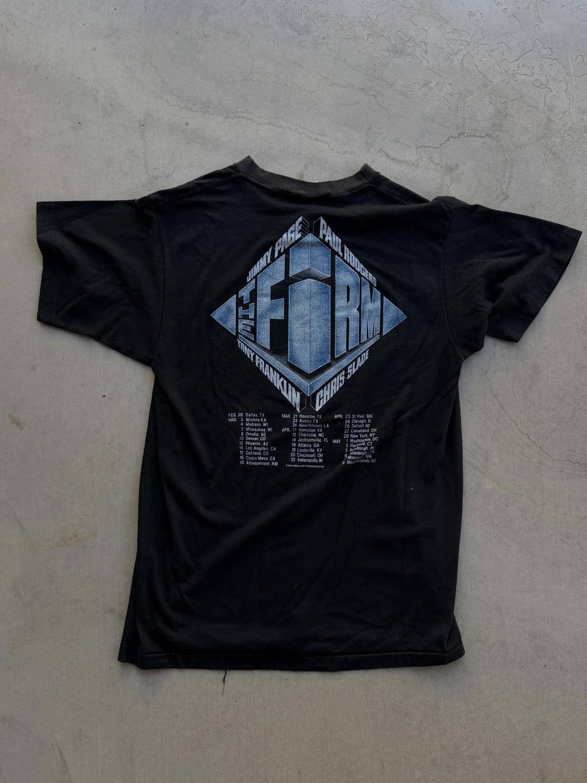 Other Vintage 1985 Jimmy Page The Firm Tour Tee XL Runs Small Size US XL / EU 56 / 4 - 2 Thumbnail
