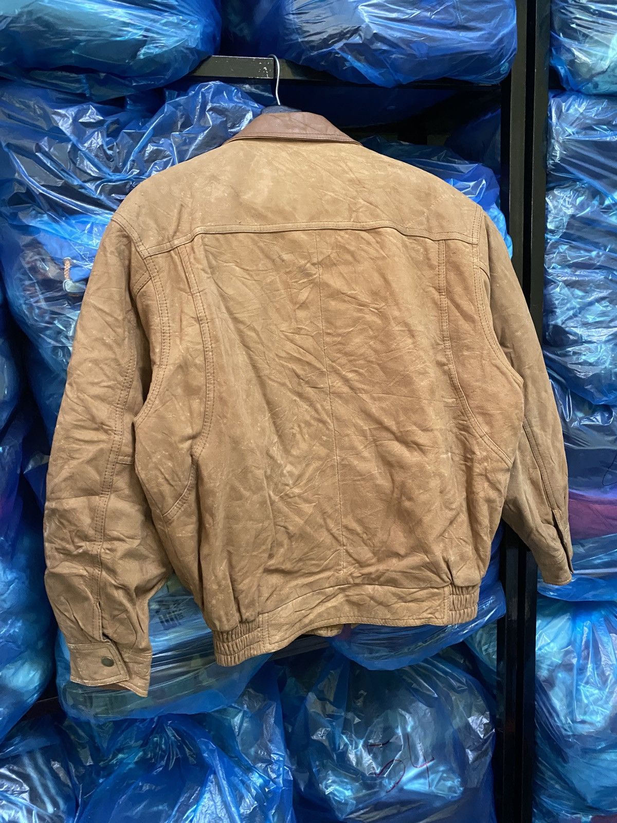 Other Vintage MIRALGO Leather Bomber Jacket - Brown - Men’s Size US M / EU 48-50 / 2 - 12 Thumbnail