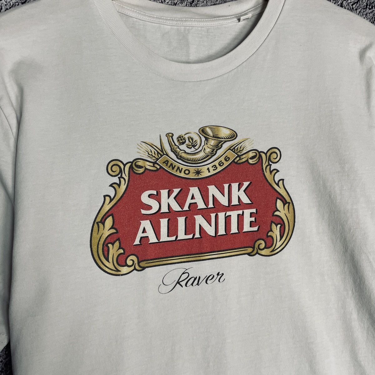 Designer Skank Allnite Raver Fair Wear T-shirt stella artois Tee Size US L / EU 52-54 / 3 - 6 Thumbnail