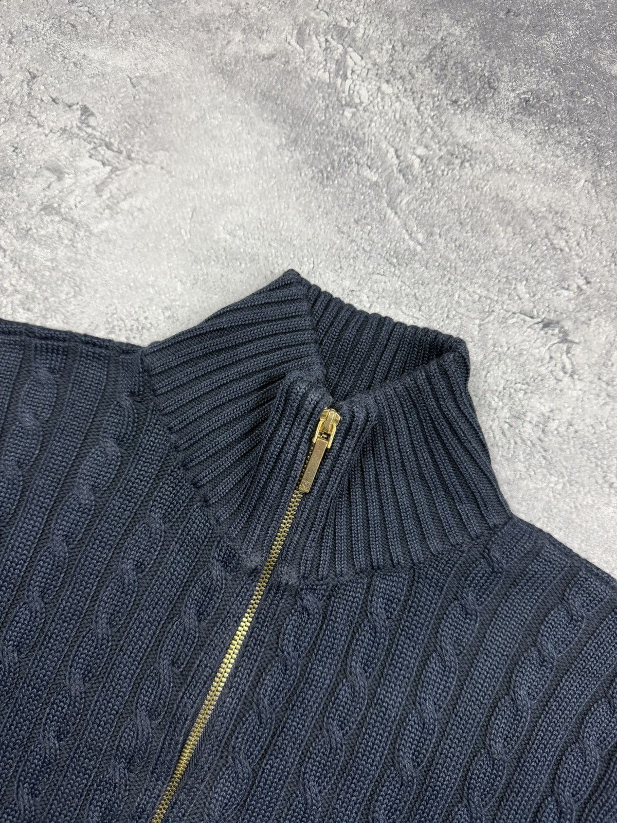 Polo Ralph Lauren Polo Ralph Lauren Green Label Cable Knit Full Zip Sweater Size M / US 6-8 / IT 42-44 - 9 Thumbnail