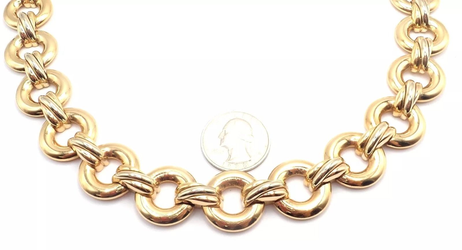 Cartier Cartier Trinity 18k Multi Color Gold Round Link Necklace Size ONE SIZE - 11 Thumbnail