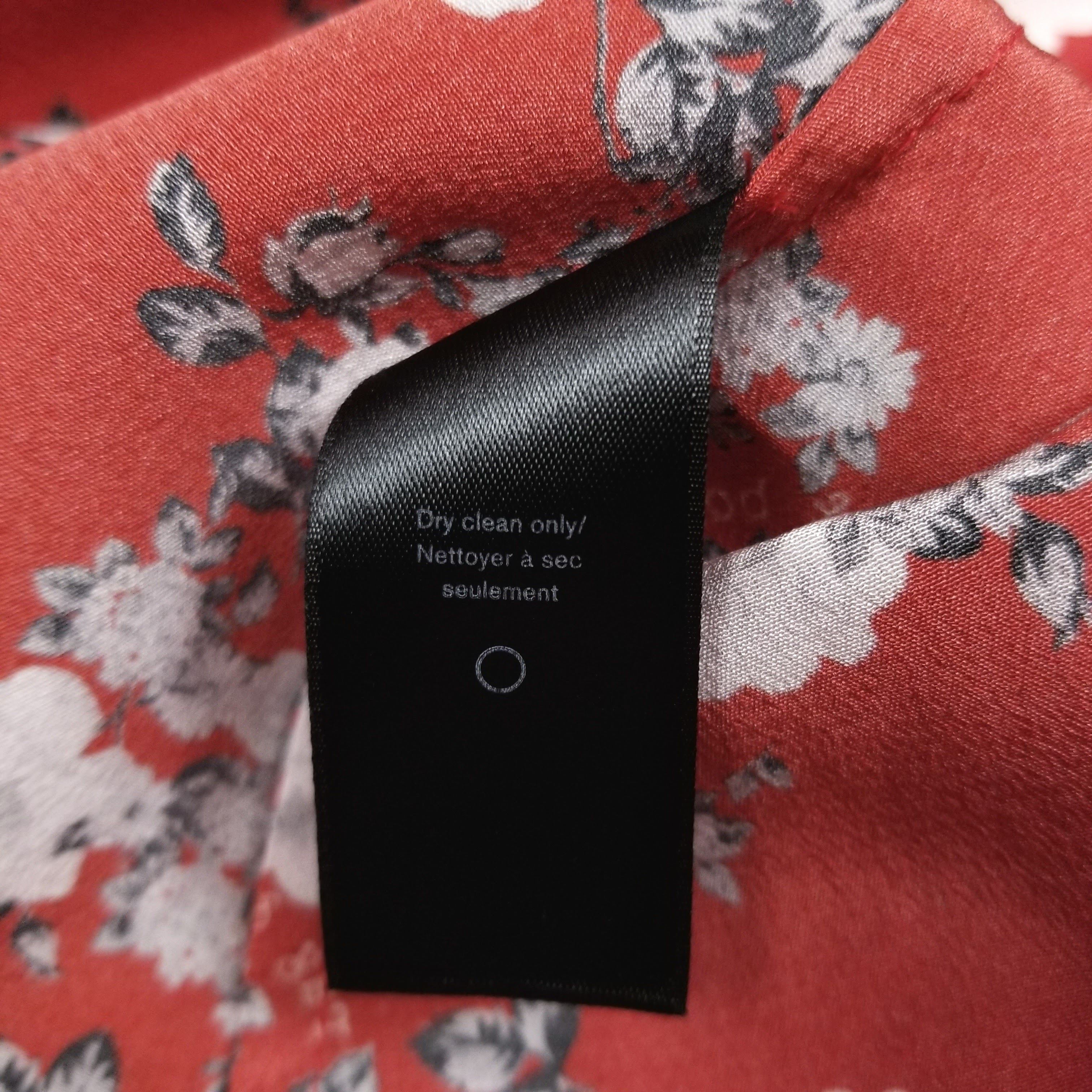 Rag & Bone Zac Asymmetrical Floral Print Silk Dress Size S / US 4 / IT 40 - 9 Thumbnail