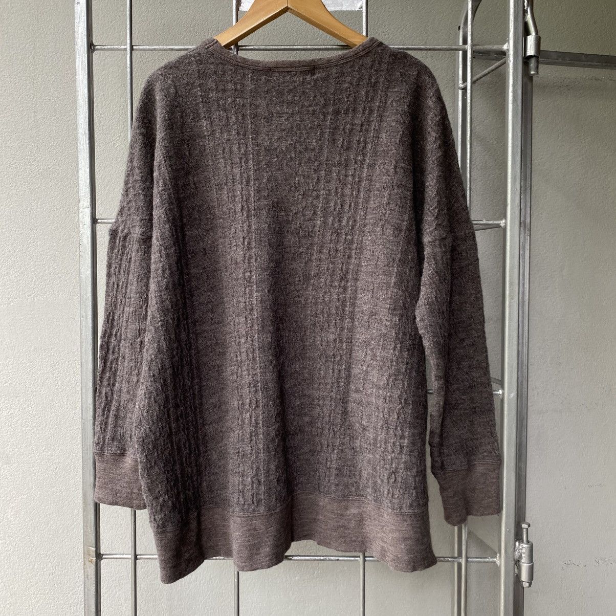 Zucca ZUCCA Brown Textured Knit Pullover Sweater Size M / US 6-8 / IT 42-44 - 4 Thumbnail
