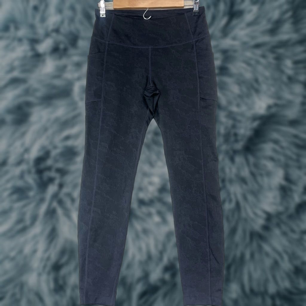 Vintage MONDETTA Women's Leggings Skinny Ankle Pockets Black Size S Activewear Gym & Training Size 28" / US 6 / IT 42 - 1 Thumbnail