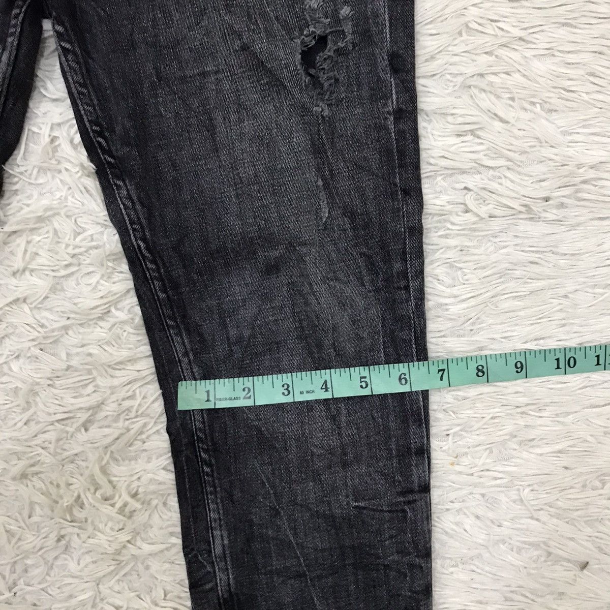 Japanese Brand Zara Man Denim Wear Skinny Fit Distressed Jeans Size US 29 - 18 Thumbnail