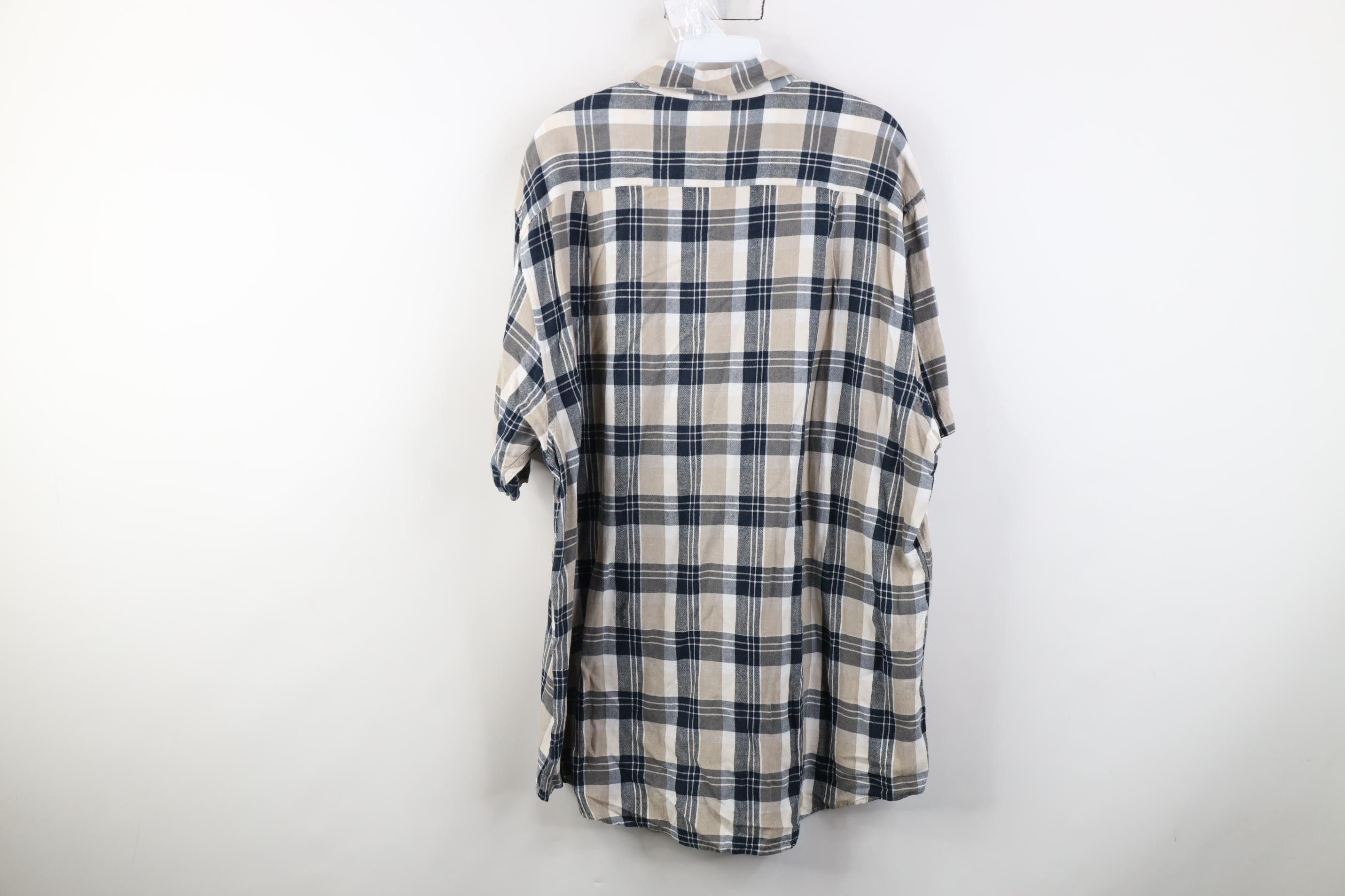 Nautica Vintage Nautica Gabardine Collared Button Down Shirt Plaid Size US XL / EU 56 / 4 - 9 Thumbnail