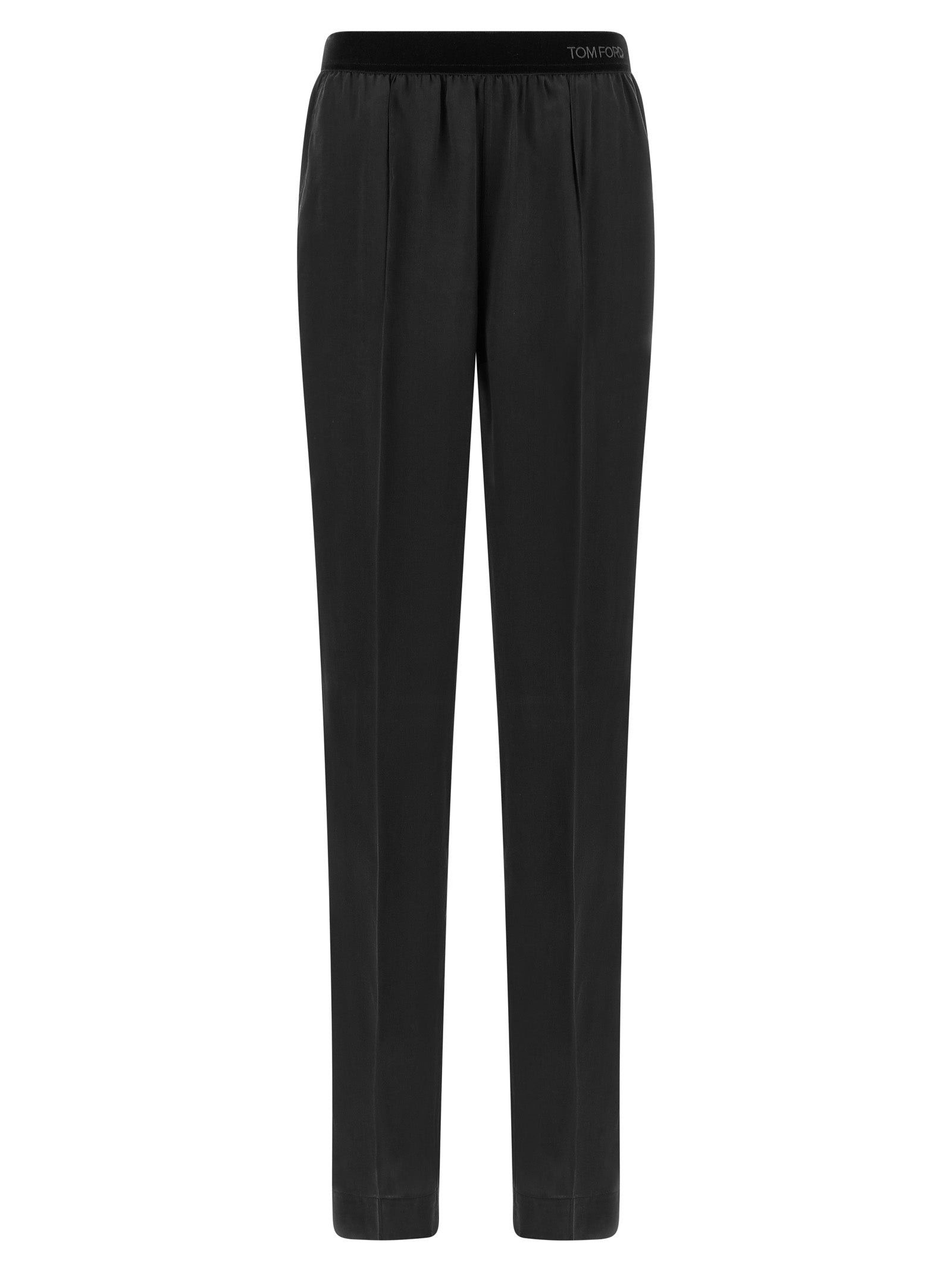 Black Silk Bottoms Sleepwear