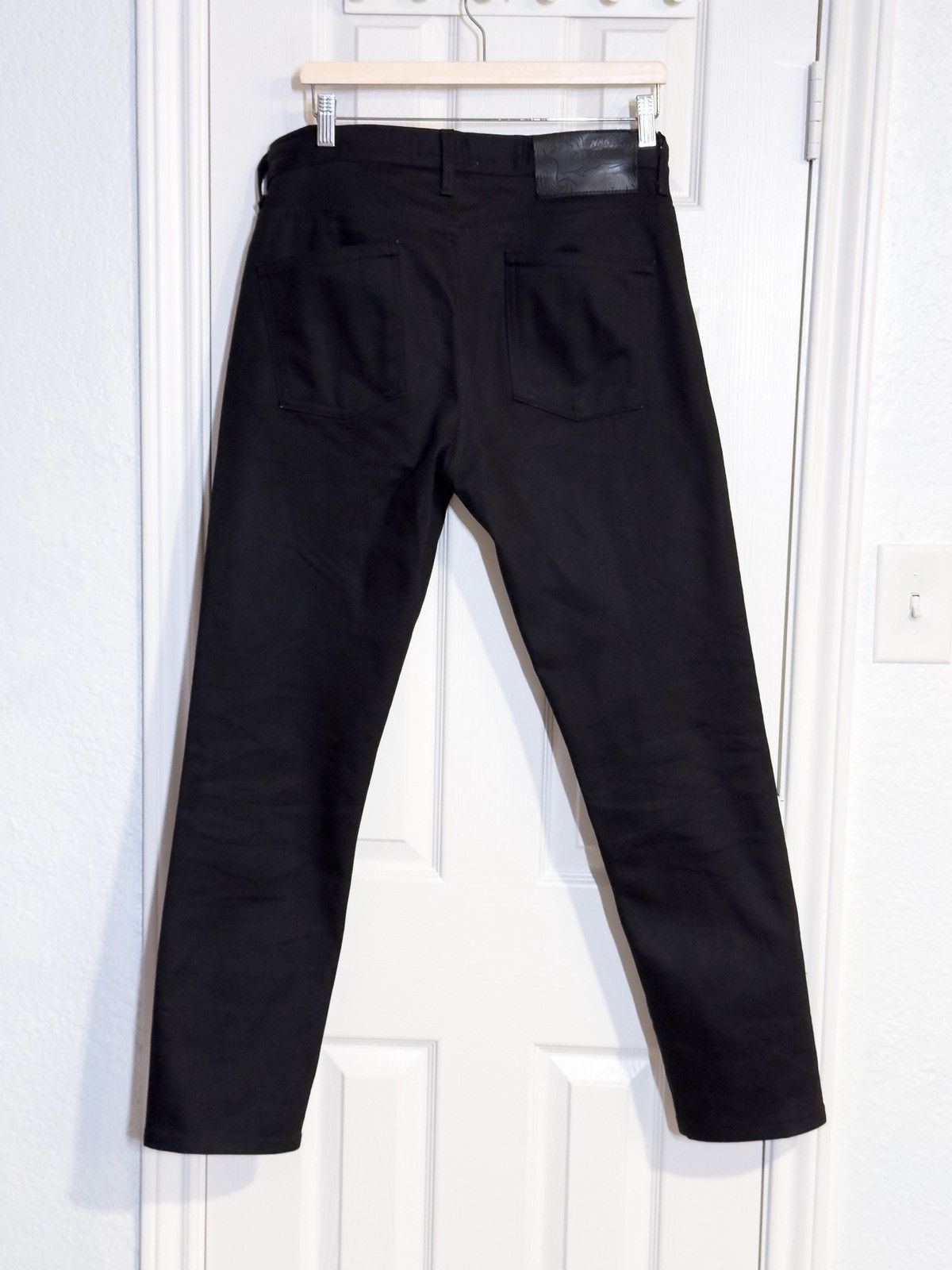 Naked & Famous Naked & Famous Super Guy Black Cobra selvedge denim jeans Size US 34 / EU 50 - 2 Thumbnail