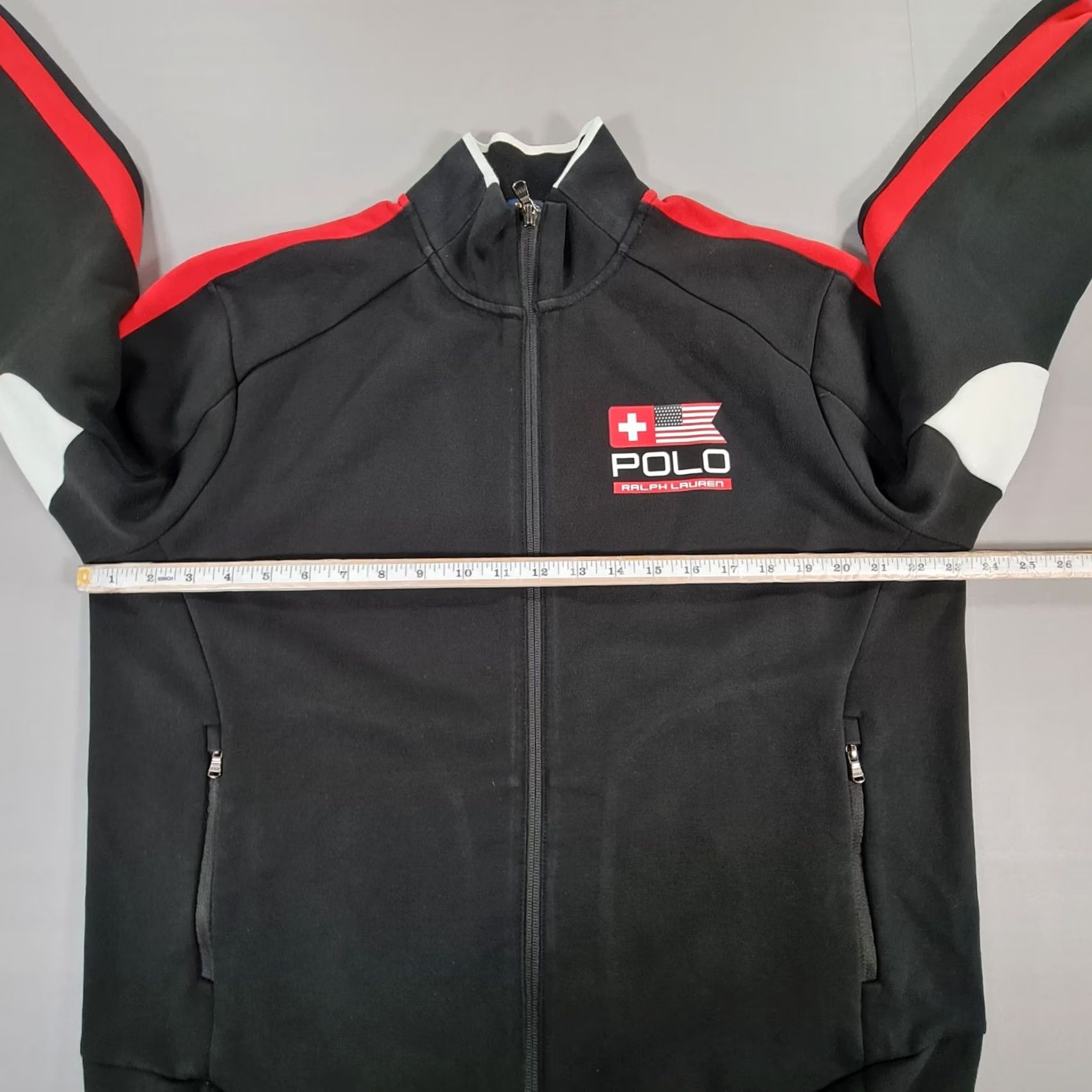 Polo Ralph Lauren Polo Ralph Lauren Tracksuit Jacket Mens Full Zip Black Large Performance USA Shirt? Size US L / EU 52-54 / 3 - 7 Thumbnail