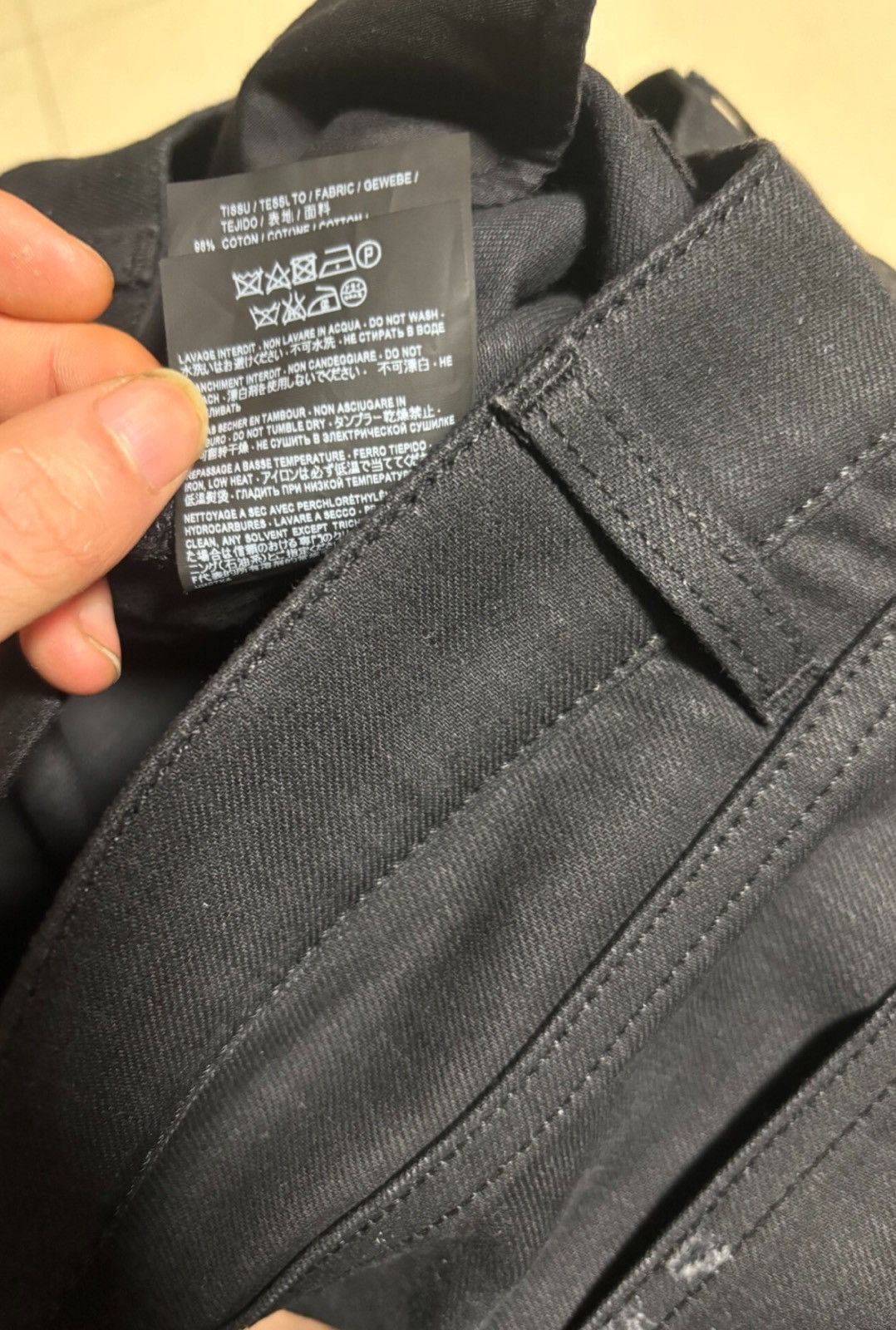 Saint Laurent Paris Saint Laurent SLP 2016FW D02 Black Slashed Destroyed Jeans Size US 30 / EU 46 - 6 Thumbnail