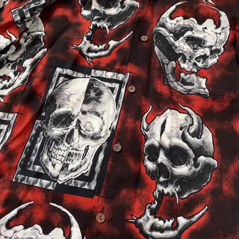 Wacko Maria Wacko maria Collaborative skull graffiti Hawaiian long-sle Size US L / EU 52-54 / 3 - 4 Thumbnail