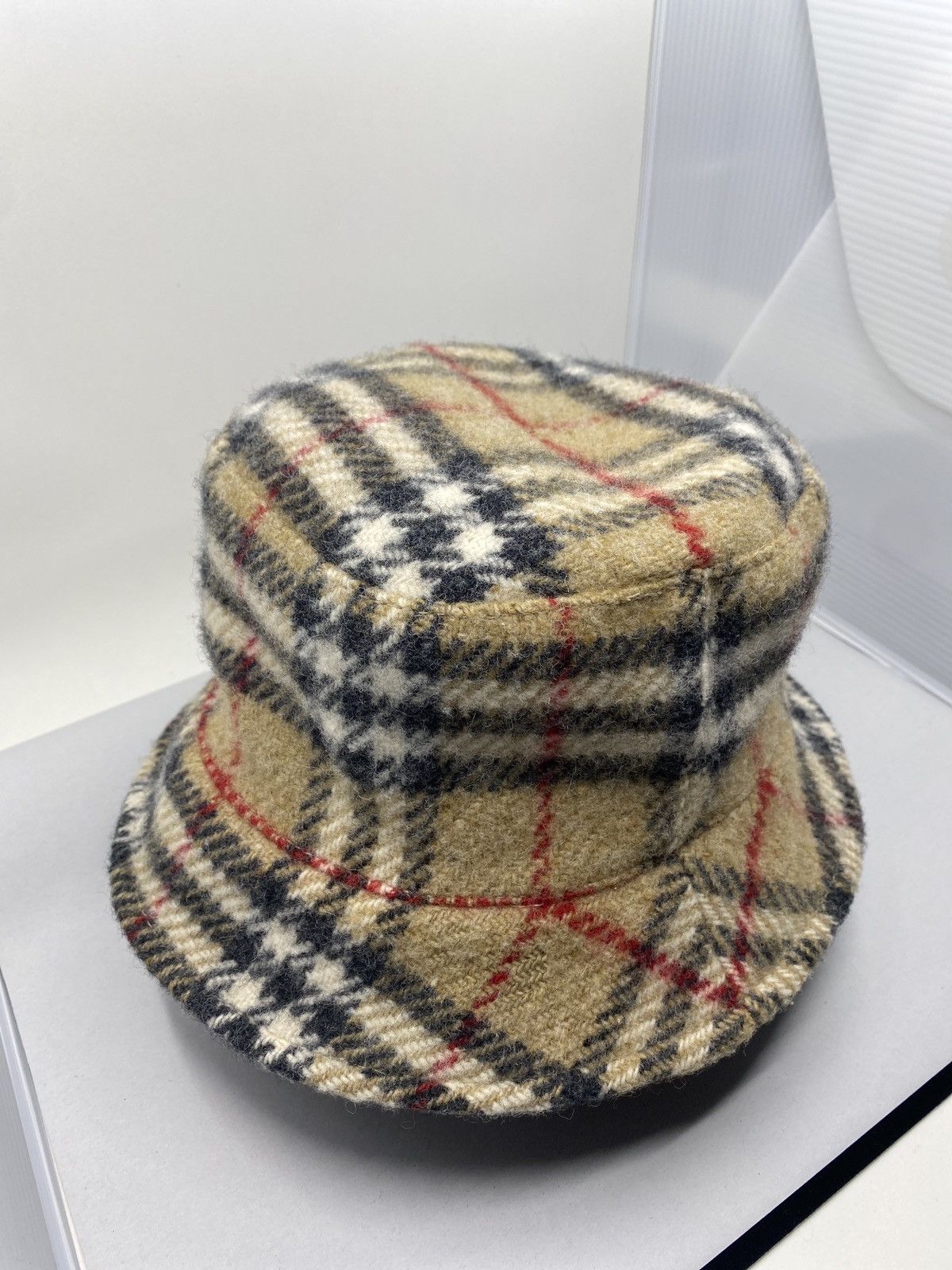 Burberry × Vintage Wool Burberry Buckethat Size ONE SIZE - 2 Thumbnail