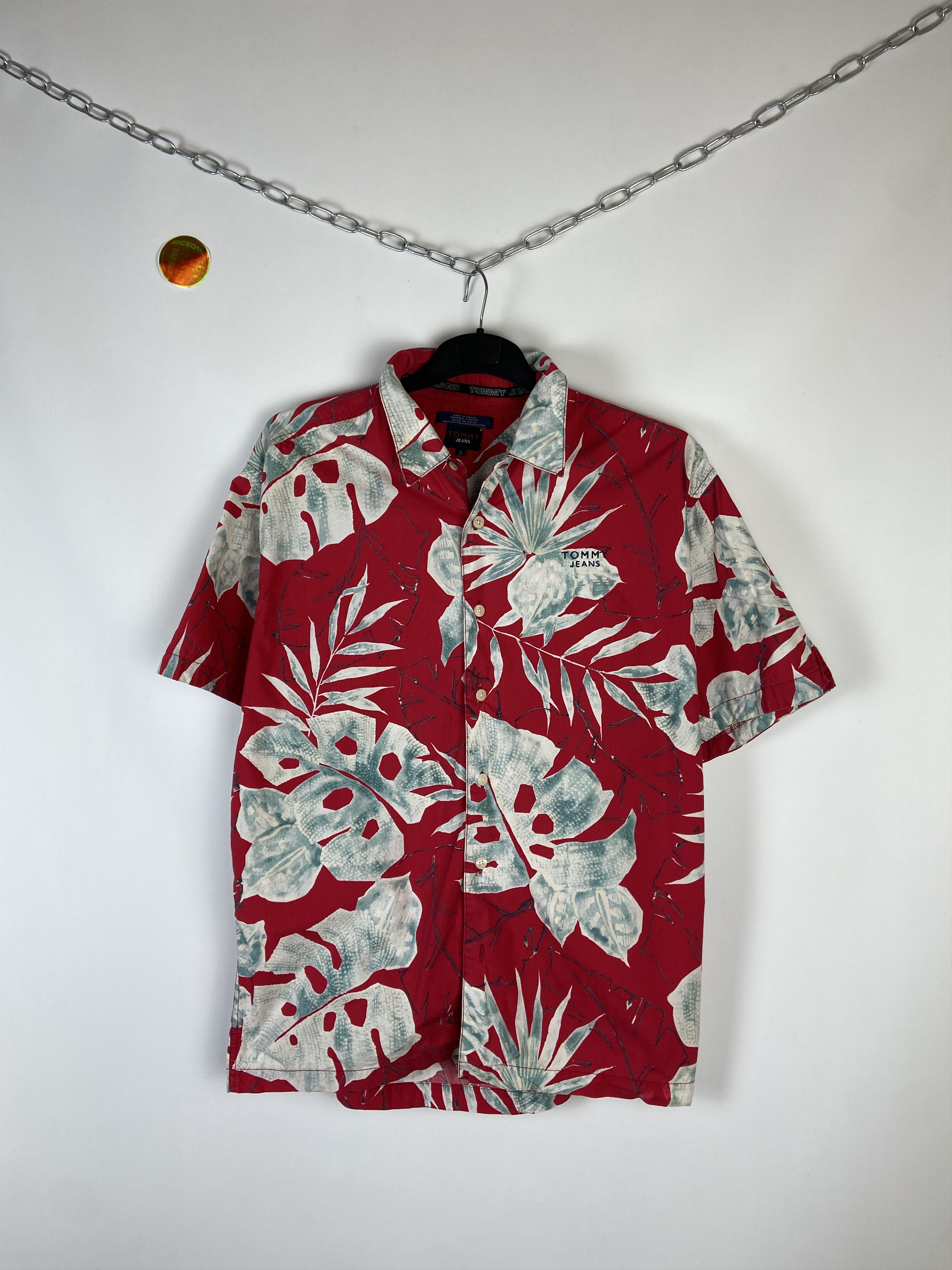 Tommy Hilfiger Vintage Tommy Hilfiger Crazy Aloha Hawaiian Shirt Size US L / EU 52-54 / 3 - 3 Thumbnail