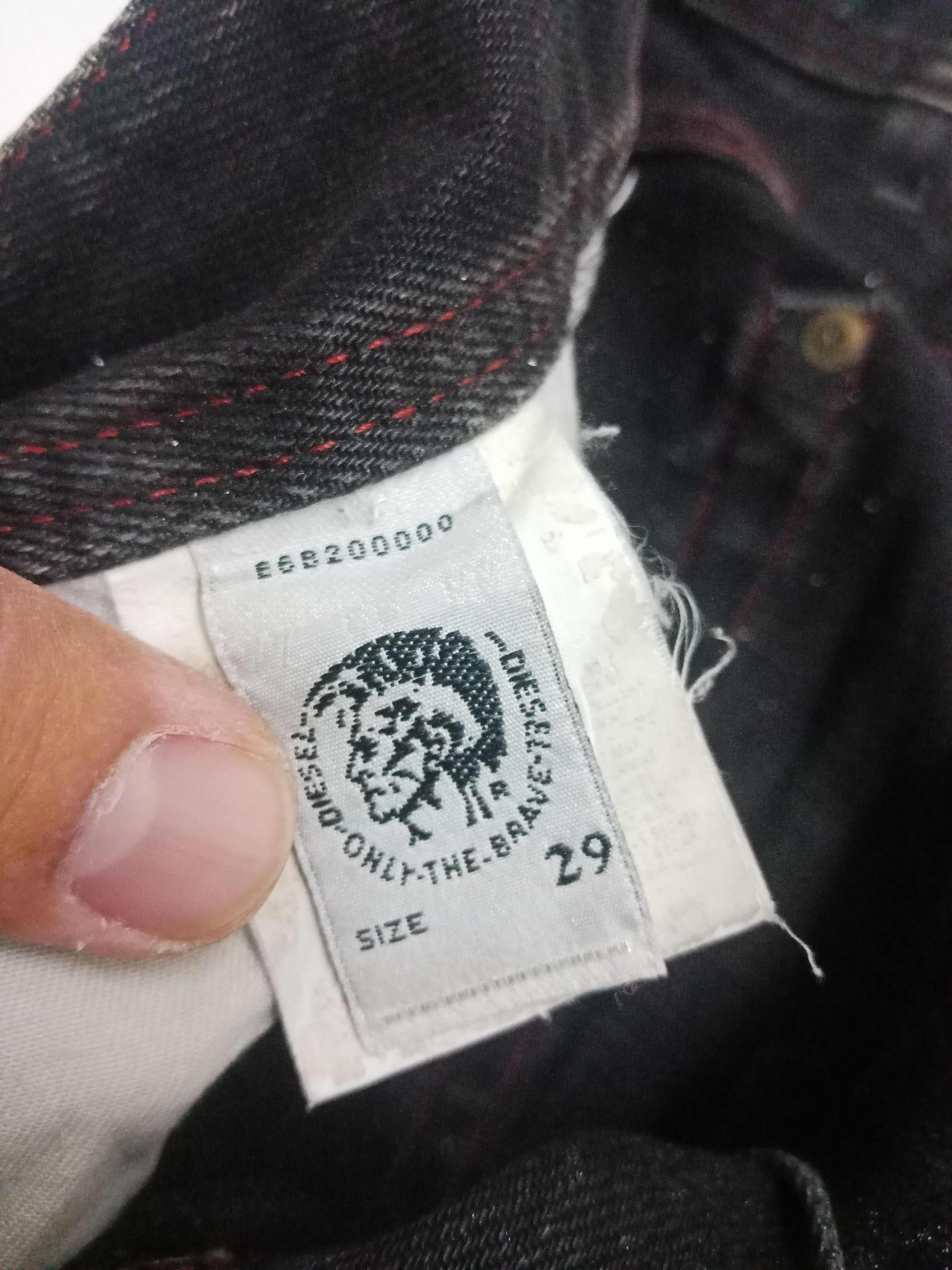 Diesel Diesel Ripped Mud Black Romania #P1 Size US 31 - 10 Thumbnail