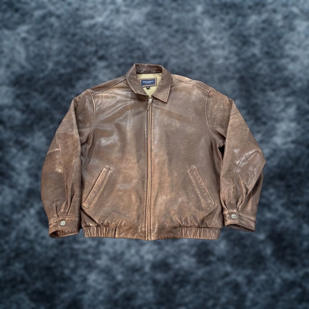 Cremieux **Daniel Cremieux XL Distressed Brown Leather Jacket Mens** User: Daniel Cremieux Leather Jacket Mens XL Distressed Brown Size US XL / EU 56 / 4 - 1 Thumbnail