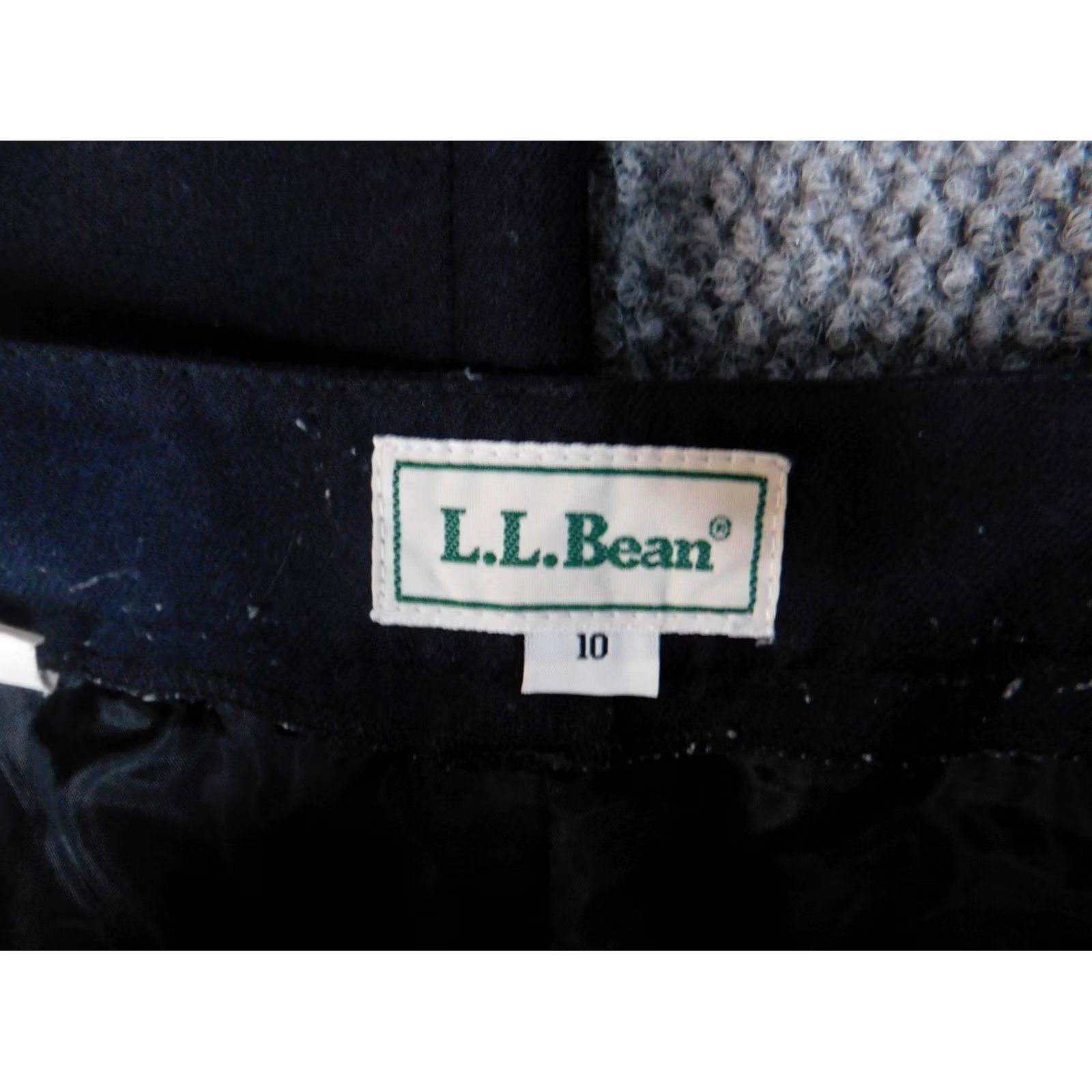 Vintage LL Bean Womens Pants 10 Blue Straight Wool Dress Pants Casual Regular Womens 33Inseam Size 32" / US 10 / IT 46 - 3 Thumbnail