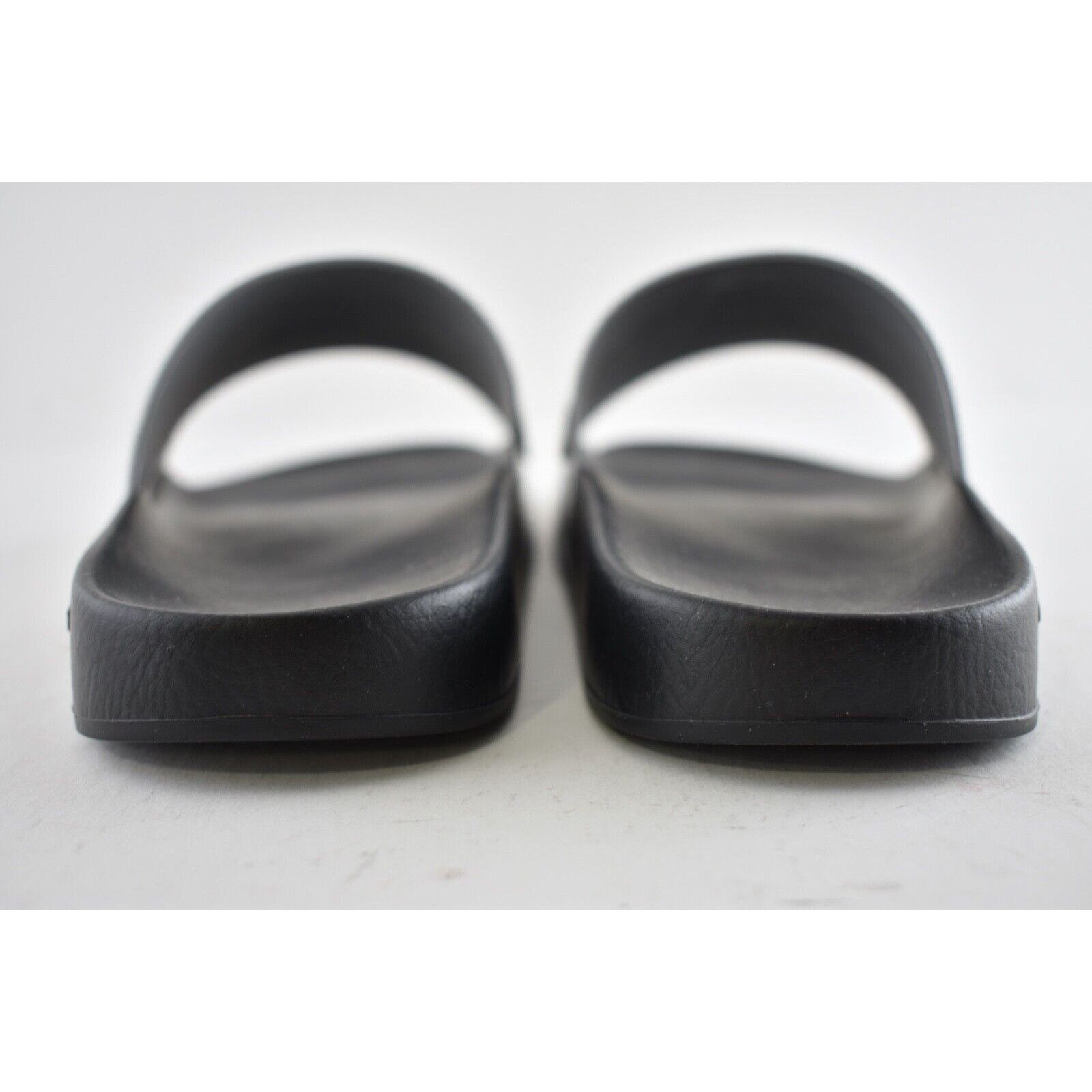 Givenchy Givenchy Silver Rubber Black Logo Print Slide On Pool Sandal Size US 8 / IT 38 - 11 Thumbnail