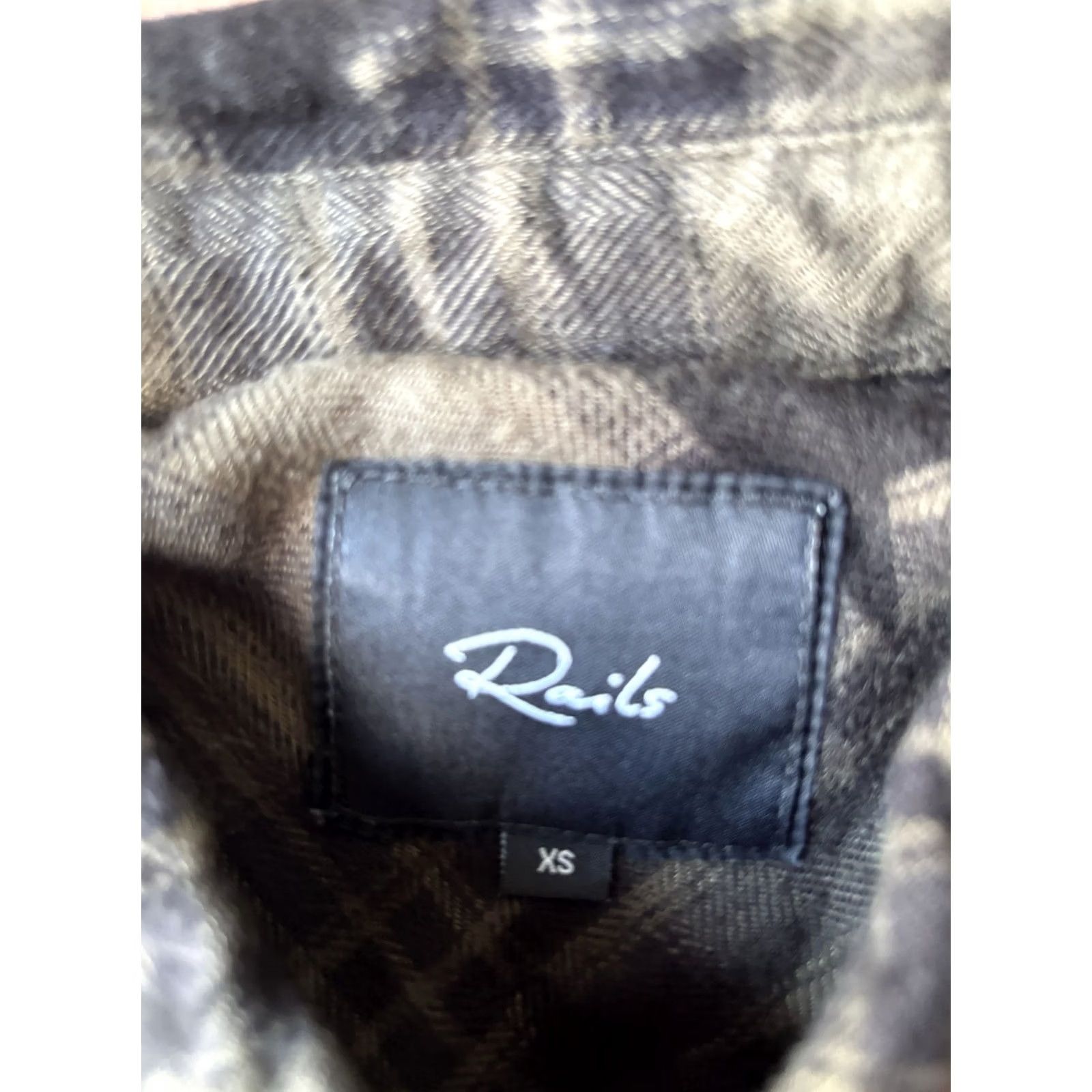 Rails Rails Hunter Button Long Sleeve Plaid Jet Stars Shirt XS Green Shirt Women Casual Button-Up Plaid Stars Pockets Size XS / US 0-2 / IT 36-38 - 2 Thumbnail