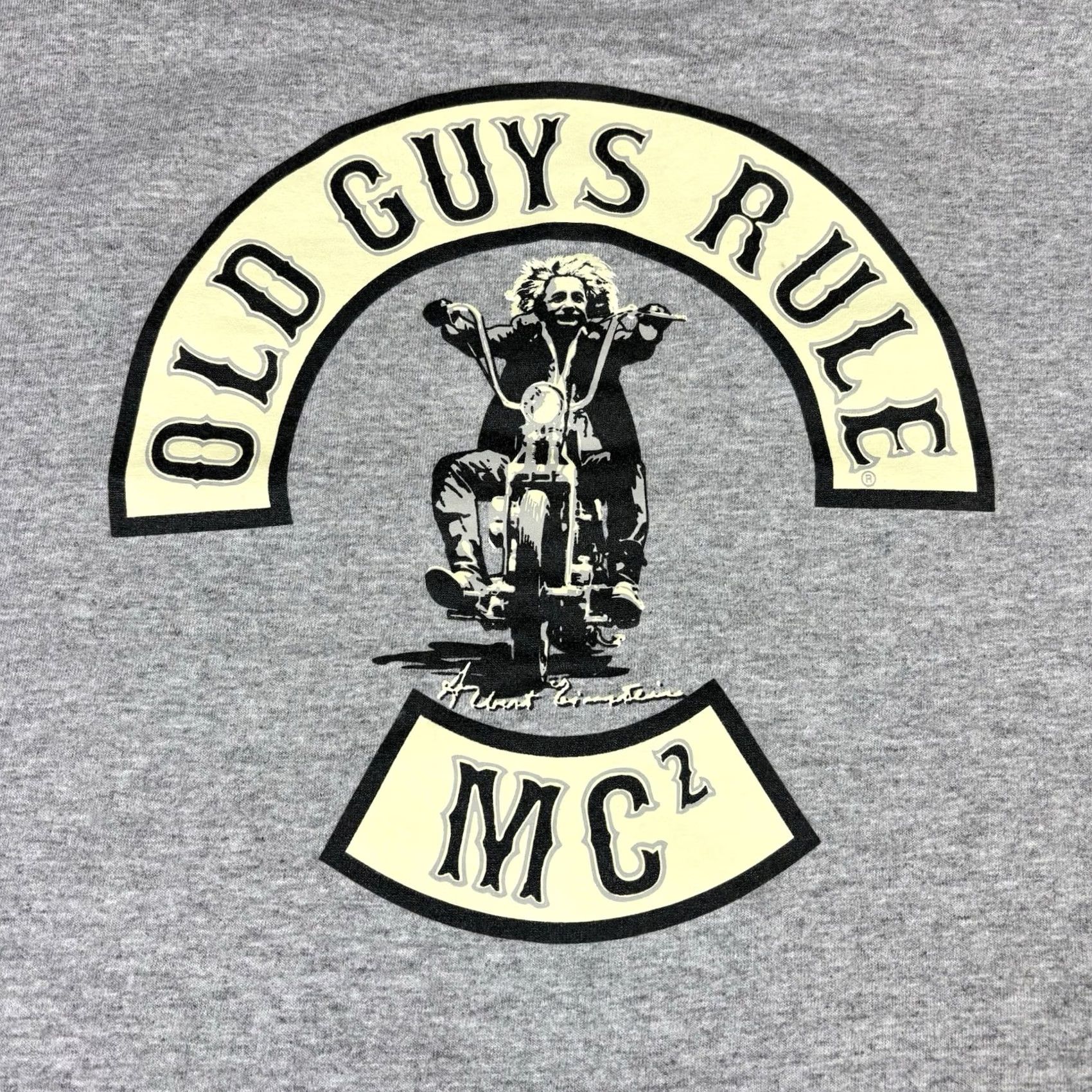 Vintage VINTAGE Old Guys Rule MC2 Biker T Shirt Gray XL Men Crew Neck Short Sleeve Graphic Print Eddie Size US XL / EU 56 / 4 - 3 Thumbnail