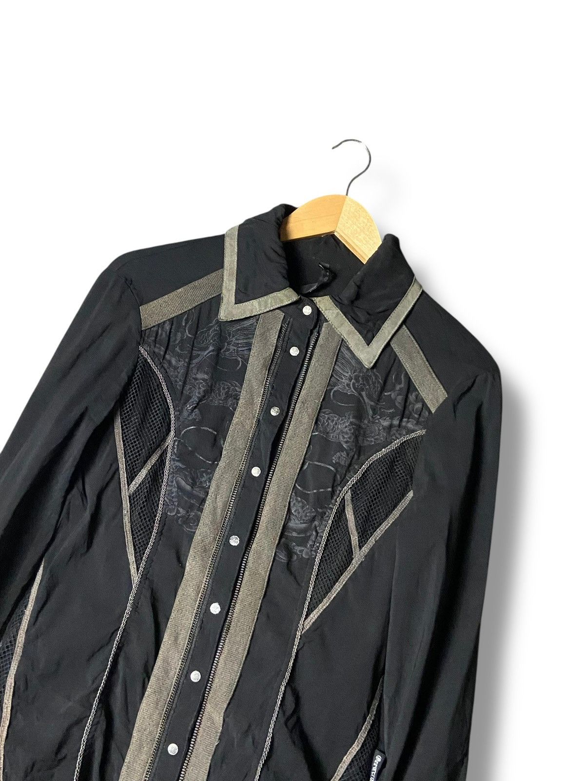 Japanese Brand Vintage OZZ CROCE Bondage Punk Shirt (155) Size US XXS / EU 40 - 2 Thumbnail