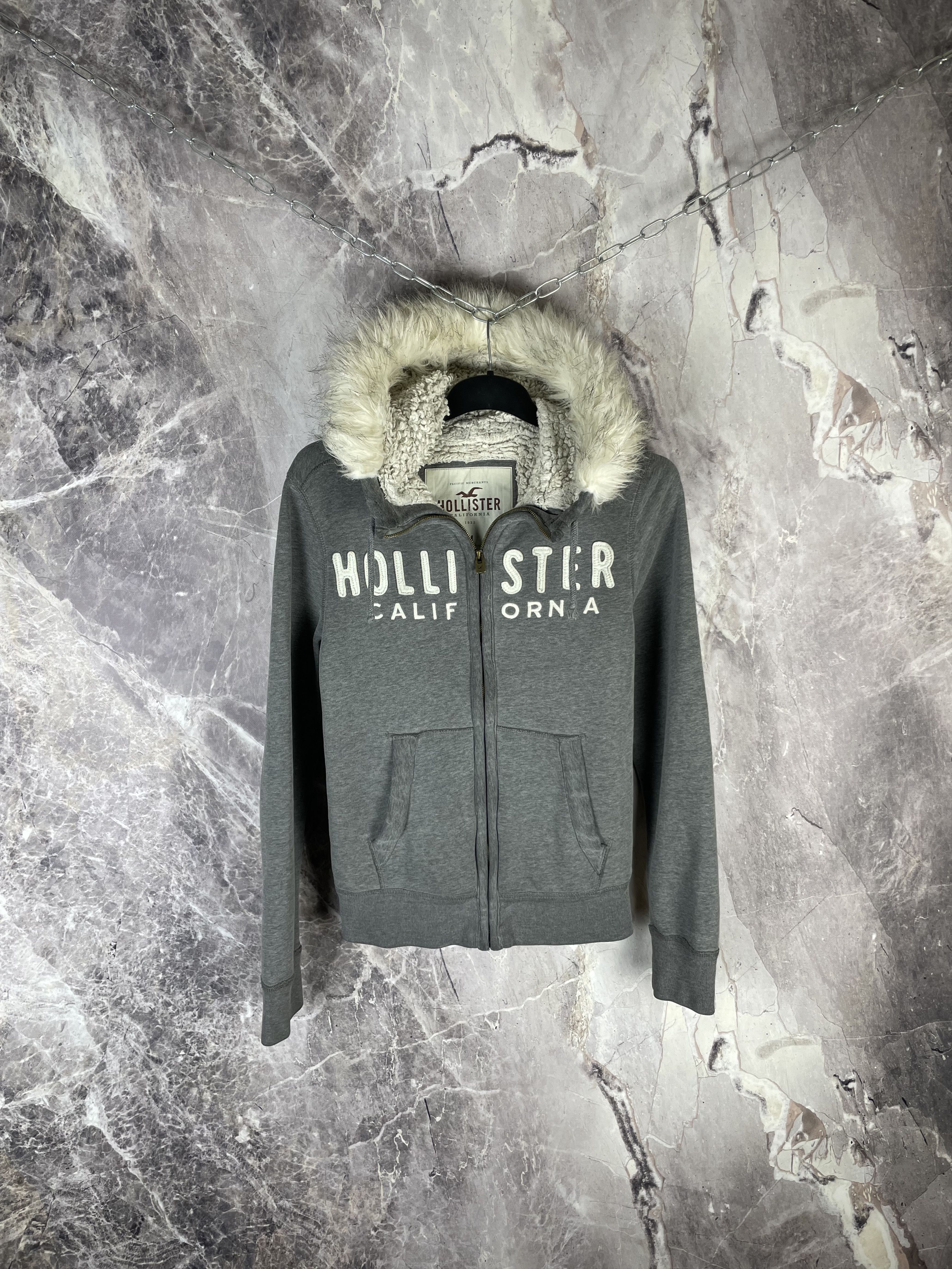 Hollister Hollister Fur Hood Zip Up Y2K If Six Was Nine Size US M / EU 48-50 / 2 - 1 Thumbnail