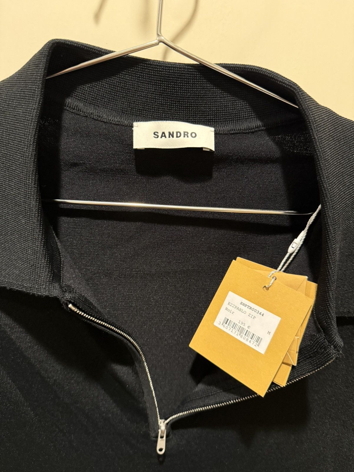 Sandro Sandro Pablo Polo Shirt with Zip Collar Size US M / EU 48-50 / 2 - 3 Thumbnail