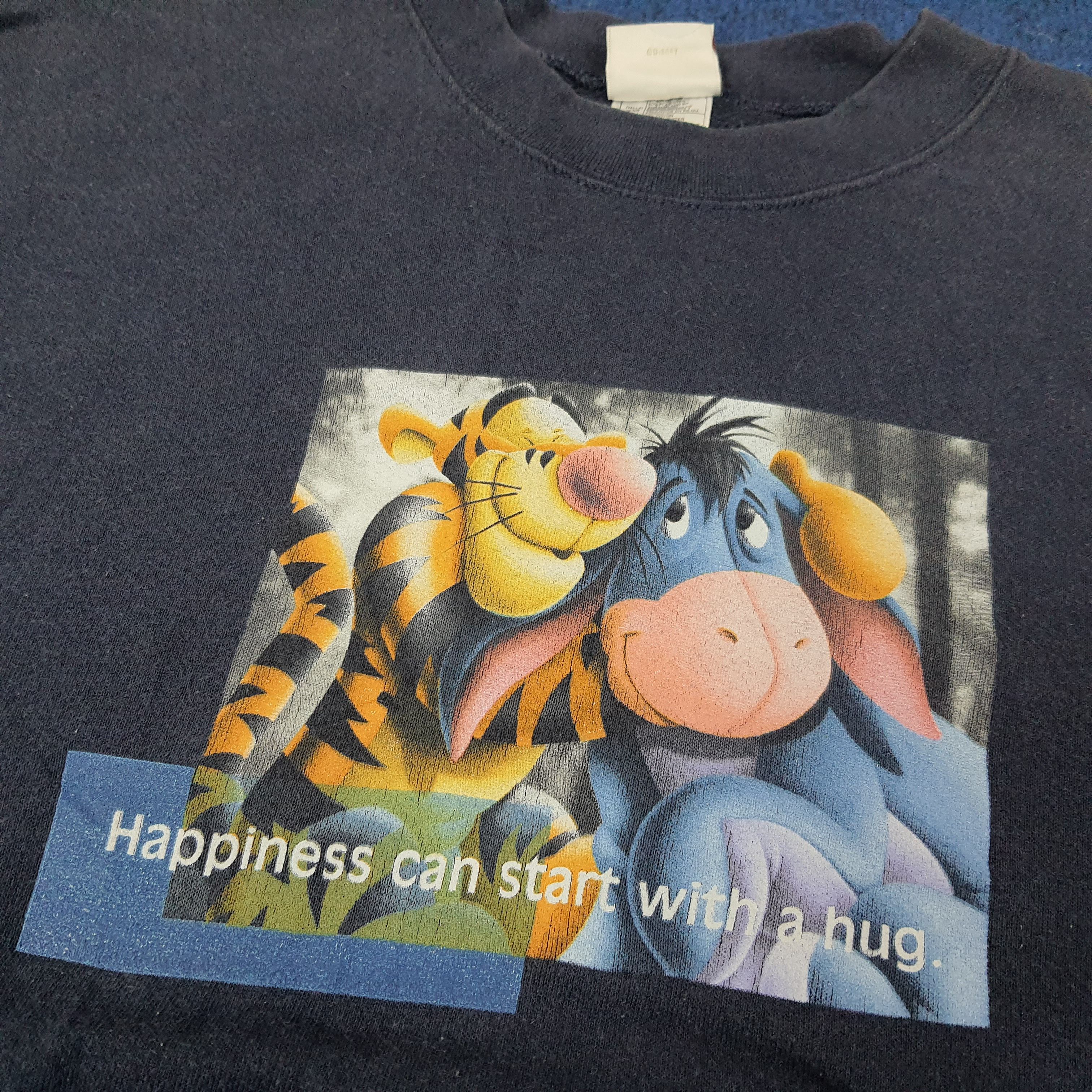 Disney Vintage Disney Tigger and Eeyore Photo Sweatshirt C262N3 Size US XL / EU 56 / 4 - 2 Thumbnail