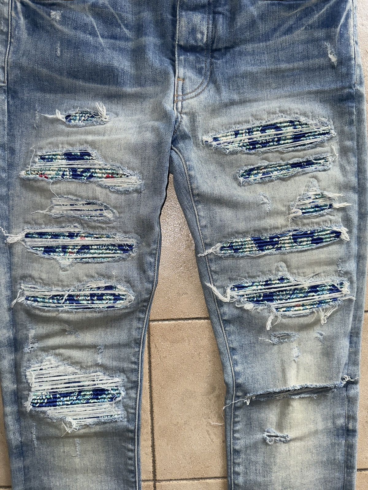 Amiri AMIRI Blue PJ Thrasher Jeans Size US 30 / EU 46 - 3 Thumbnail