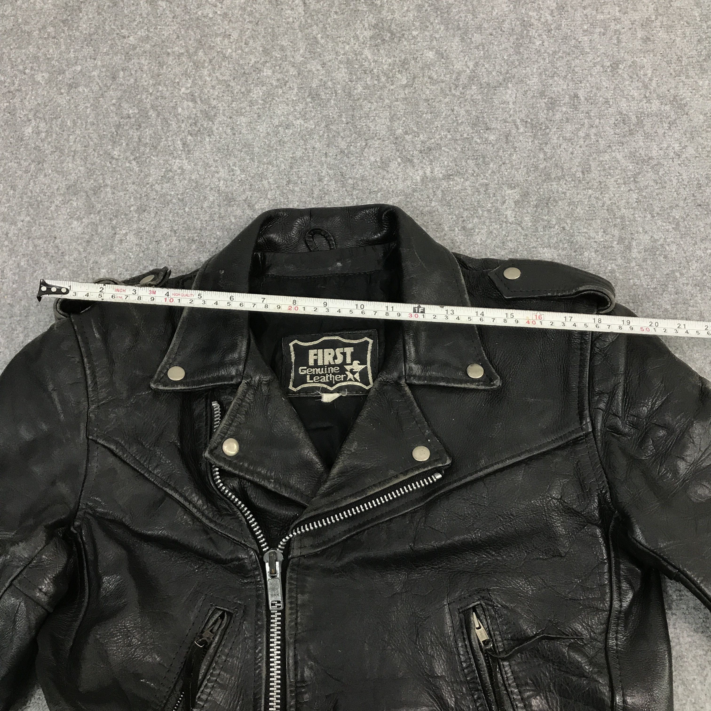 First MFG Co. × Japanese Brand FIRST DOUBLE COLLAR LEATHER JACKET Size US M / EU 48-50 / 2 - 9 Thumbnail