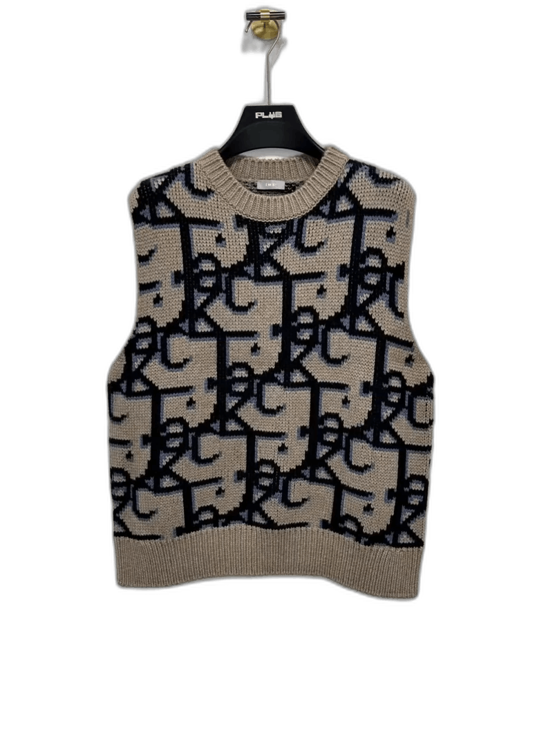 Dior Dior Travis Scott Patterned Knit Vest-yf Size US L / EU 52-54 / 3 - 1 Thumbnail