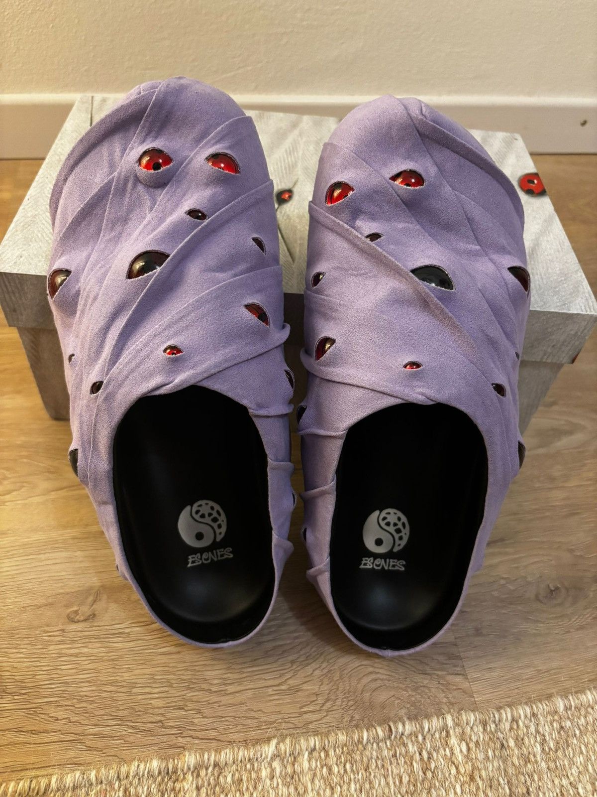 ESENES WORLDWIDE ESENES Purple Danzo Eyeball Mules Size US 9 / EU 42 - 2 Thumbnail