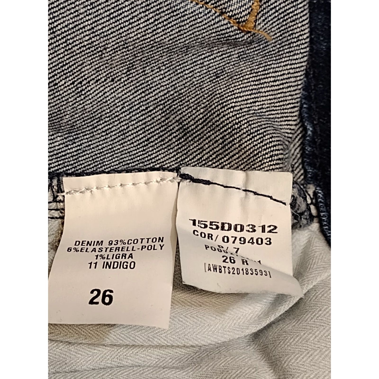 Denime Unbranded Men's Blue Denim Cropped Jeans 26x36 Regular Stretch 5-Pocket Denim Blue 90s Theme Mens Size US 26 / EU 42 - 5 Thumbnail