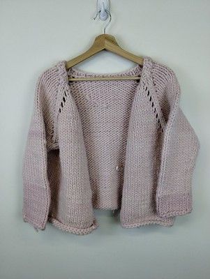 Vintage Vintage 80s Knit Cardigan Loose Gauge Thick Knit Size US M / EU 48-50 / 2 - 1 Thumbnail