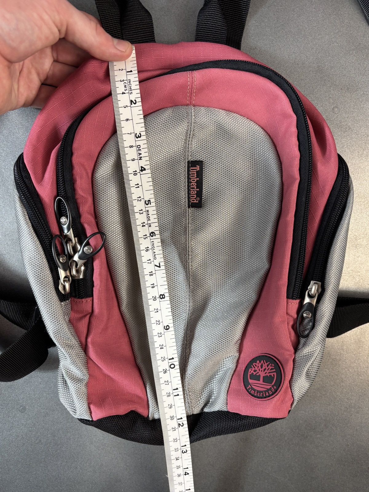 Timberland 2000s Timberland Backpack Y2K Vintage Mini Bag Knapsack Pink Size ONE SIZE - 8 Thumbnail