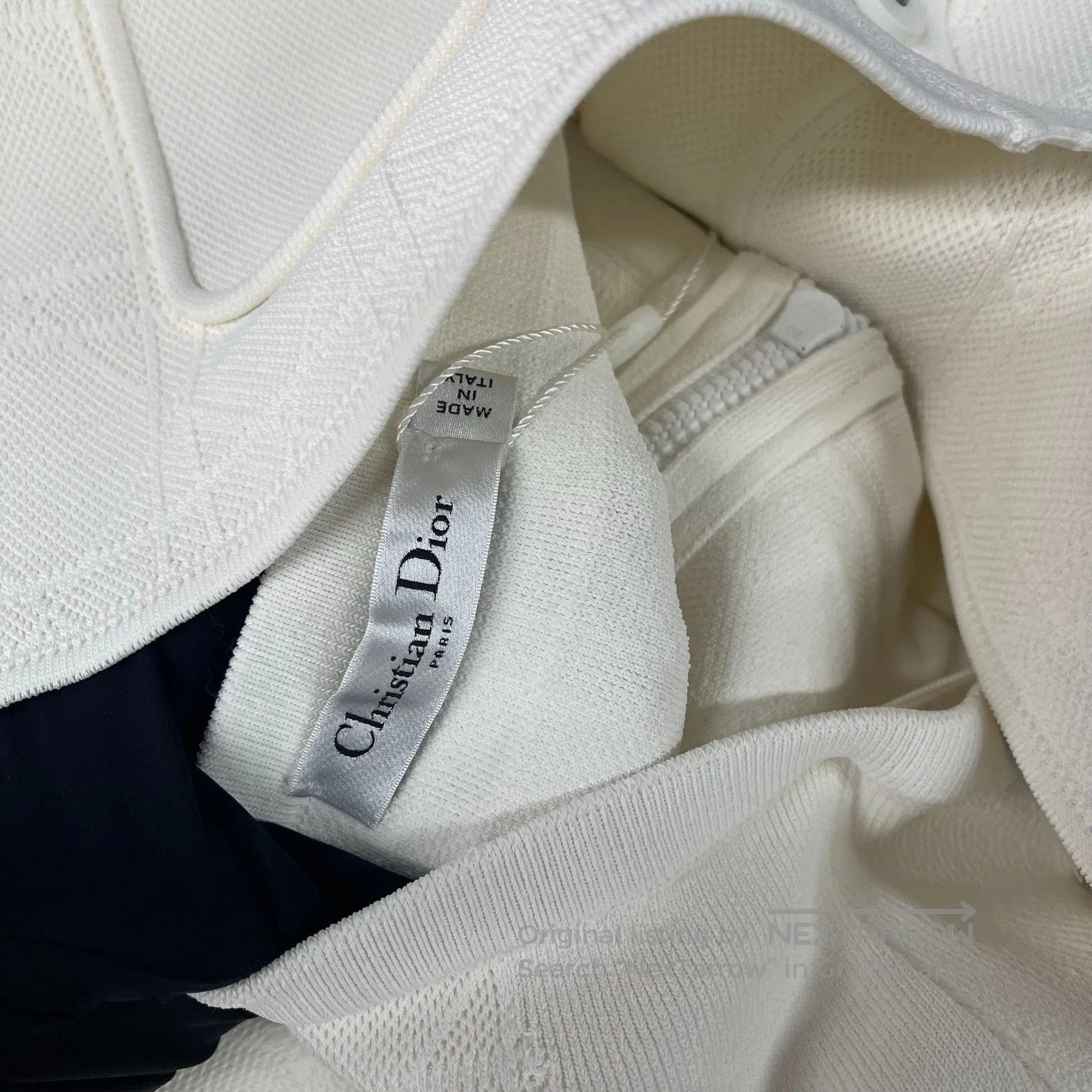 Dior Dior White CD Button Knit Coat & Skirt Set. Size XXS / US 00 / IT 34 - 5 Thumbnail