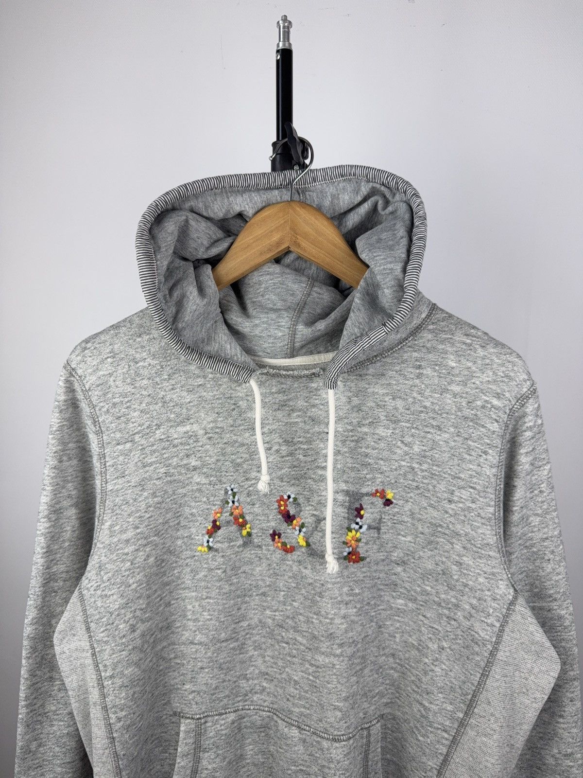 Abercrombie & Fitch × Vintage Abercrombie Fitch Floral Logo Hoodie Embroidered A&F Vintage Size US M / EU 48-50 / 2 - 2 Thumbnail