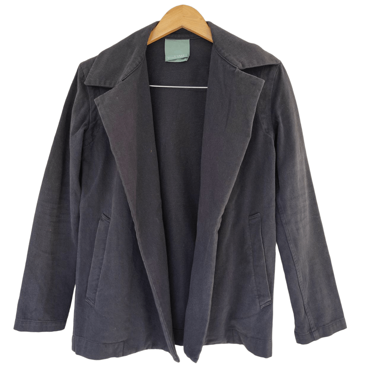 image of Y's Limi Feu Faded Jacket in Faded Black, Men's (Size Small)