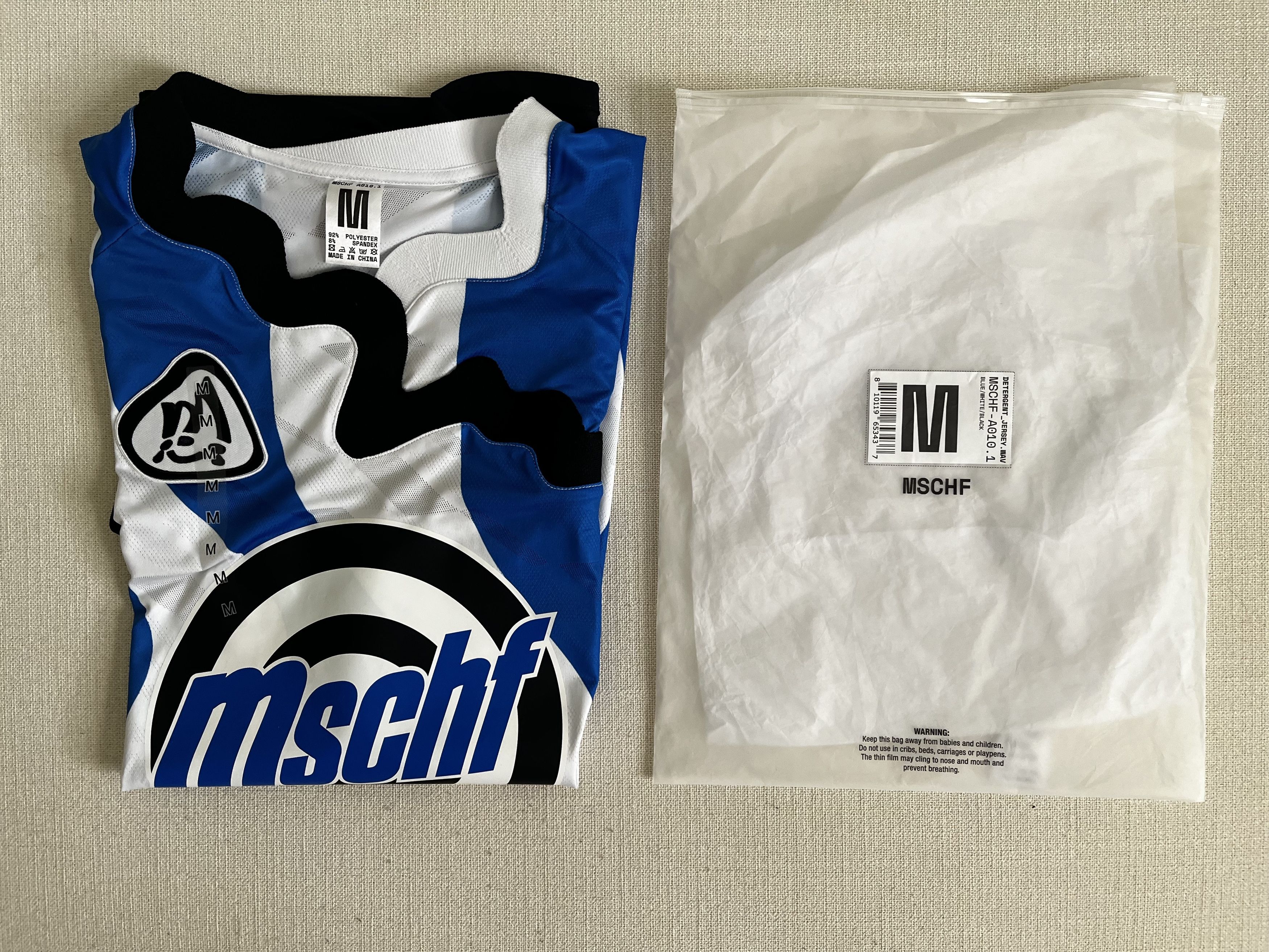 MSCHF WAVY JERSEY BLUE DETERGENT Size US M / EU 48-50 / 2 - 4 Thumbnail