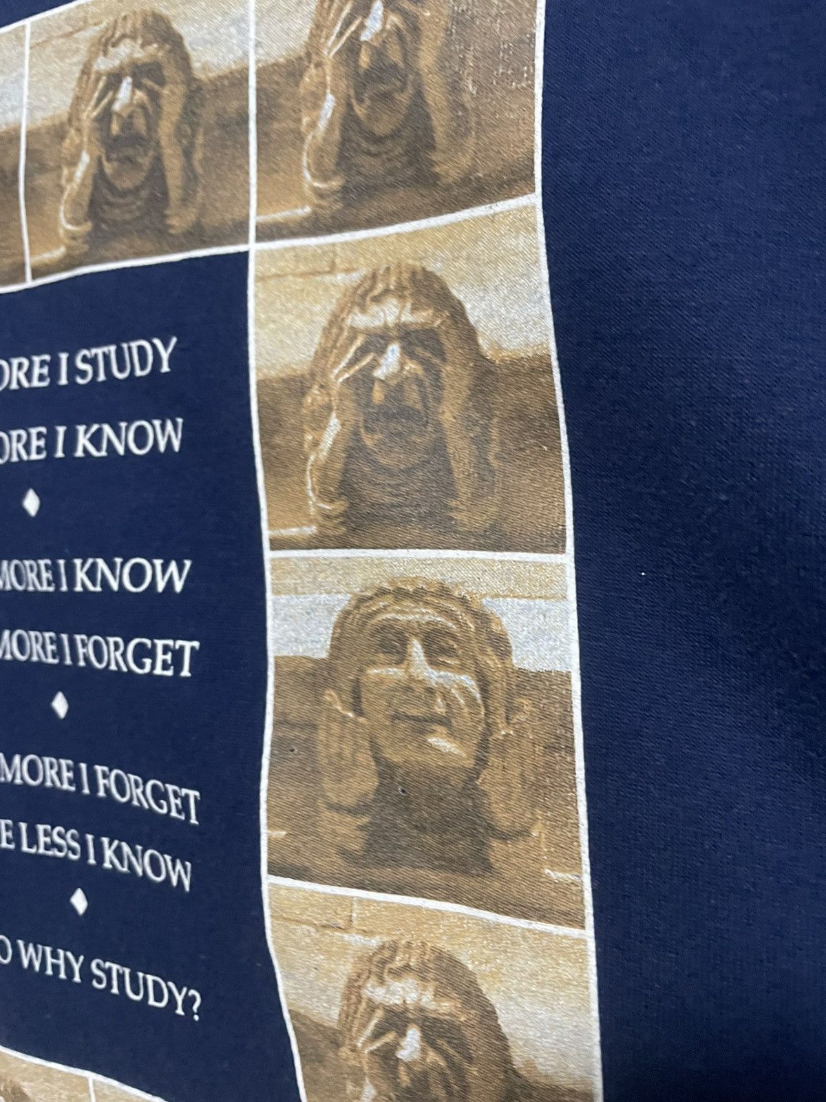 Vintage Vintage 90s Why Study Oxford University T Shjrt Rare Tee Size US XL / EU 56 / 4 - 7 Thumbnail