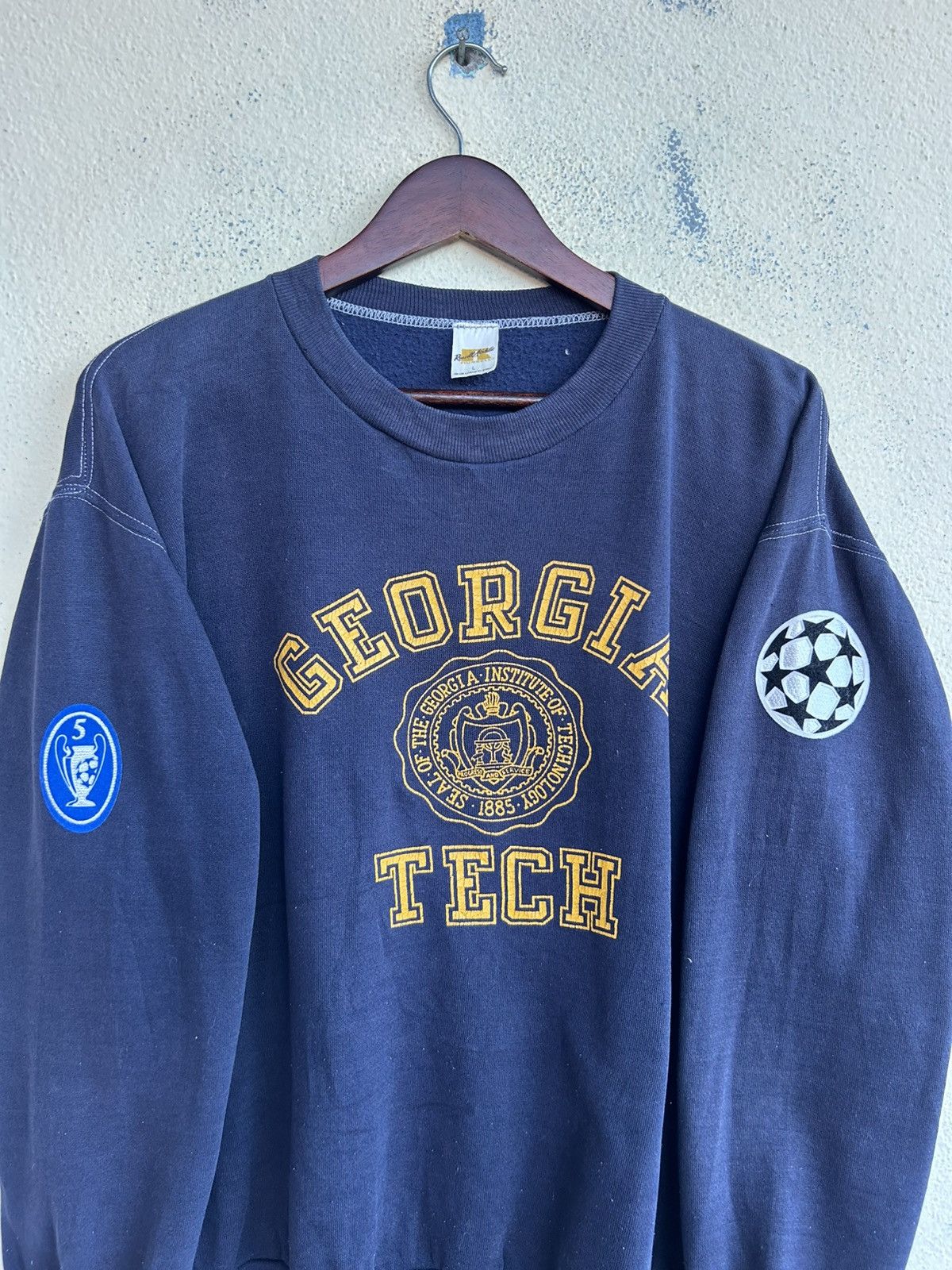 Russell Athletic Vintage The Georgia Institute Of Technology Soccer Size US L / EU 52-54 / 3 - 6 Thumbnail